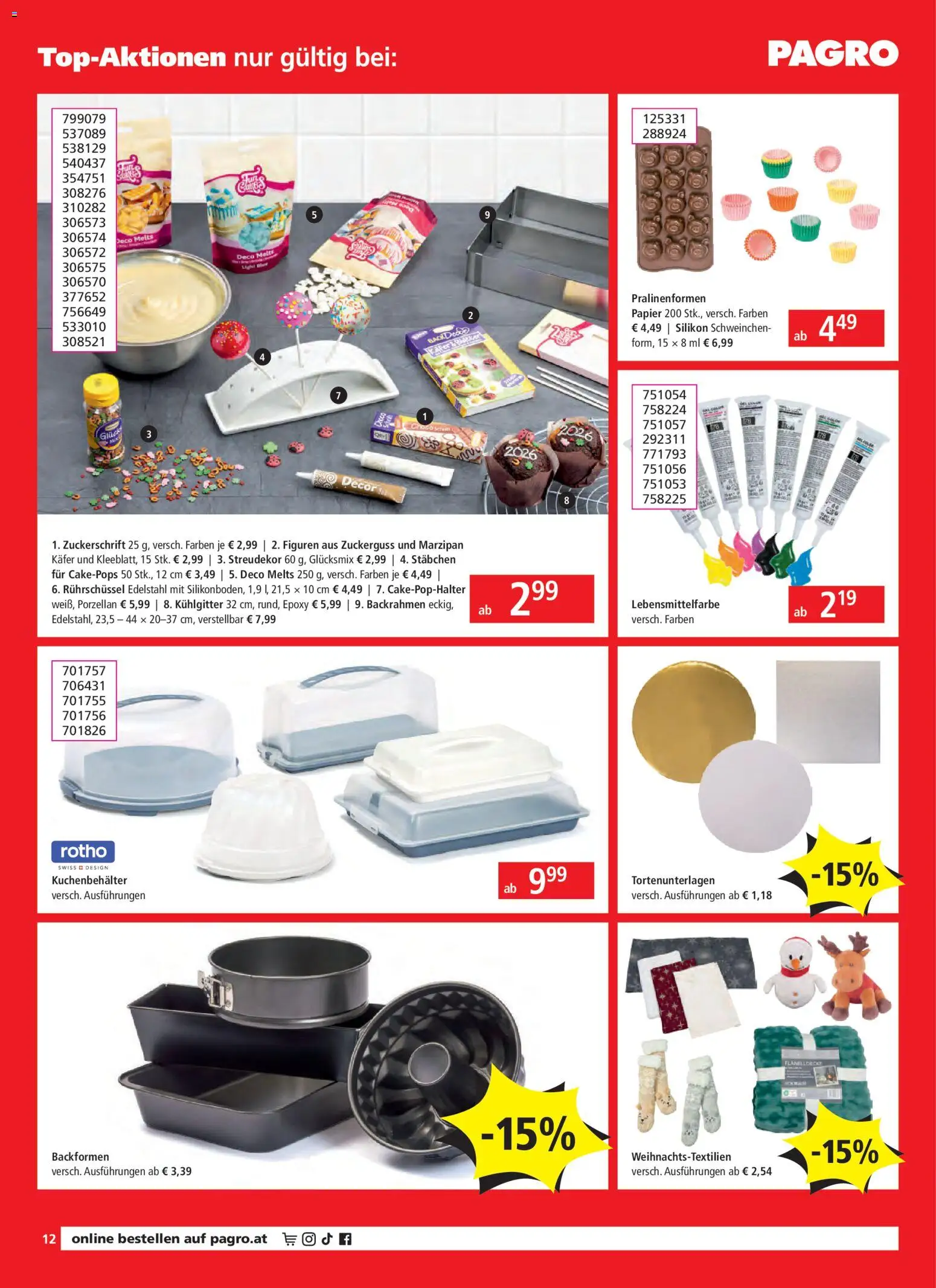 Pagro-Diskont Flugblatt gültig ab 11.12.2025 | Seite: 12