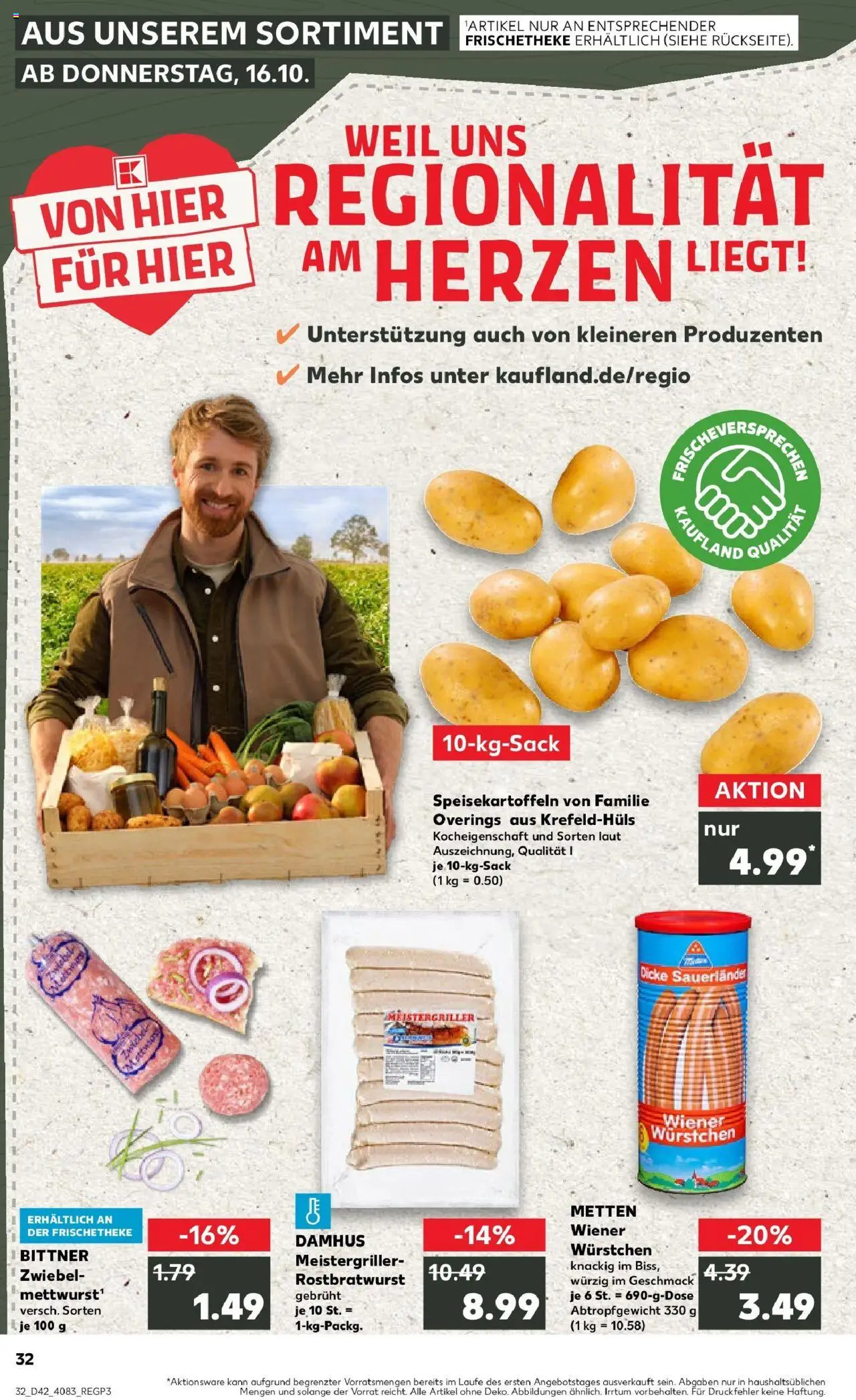 Kaufland prospekt Bocholt	 – gültig ab 19.10.2025 | Seite: 32 | Produkte: Wiener wurstchen