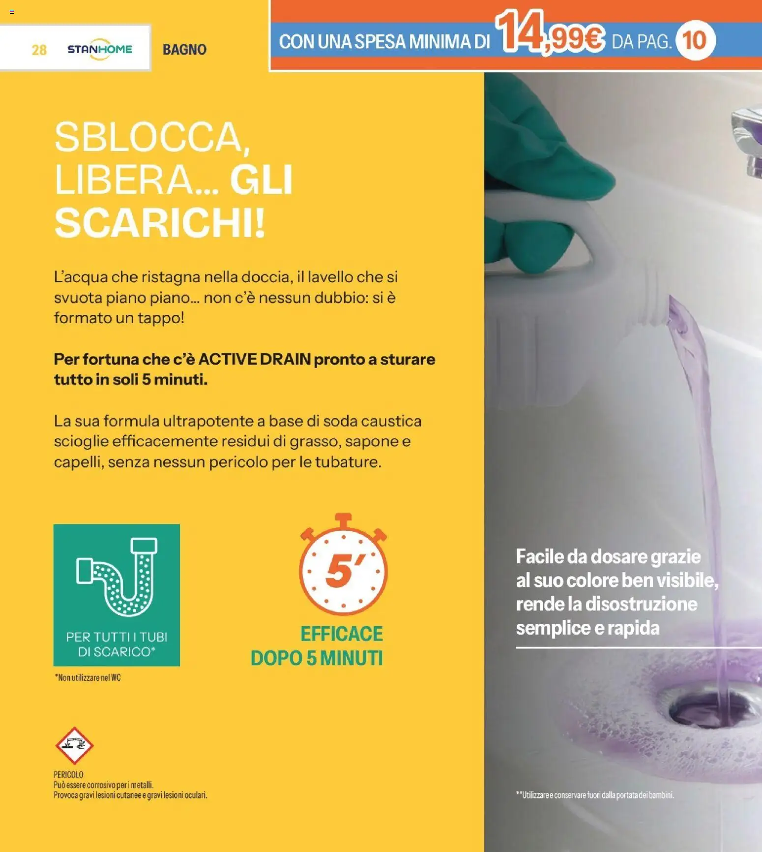 Volantino Stanhome del 31.03.2026 | Pagina: 28 | Prodotti: Sapone, Lavello, WC, Bagno