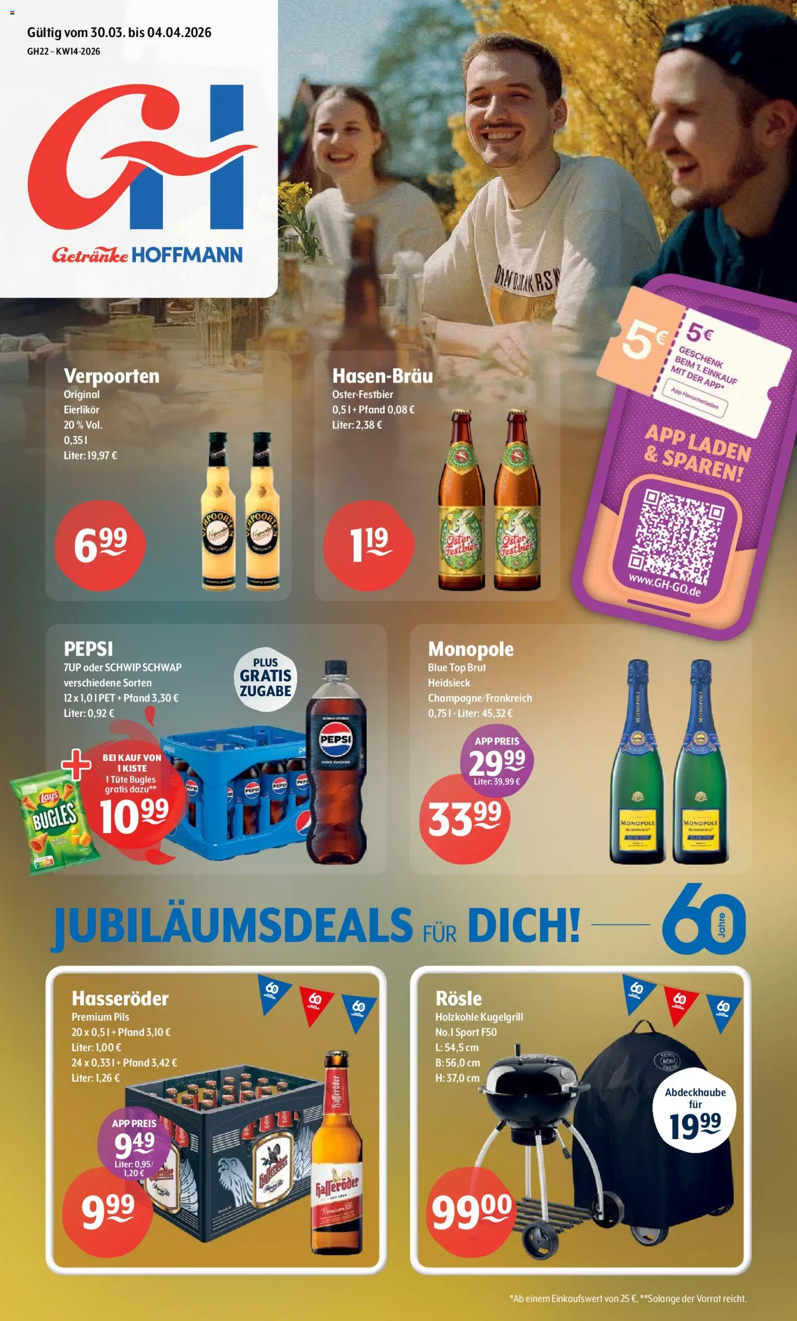 Getränke Hoffmann - Nordrhein - Westfalen – gültig ab 30.03.2026 | Seite: 1 | Produkte: Top, Pils, Schwip schwap, Hasseröder