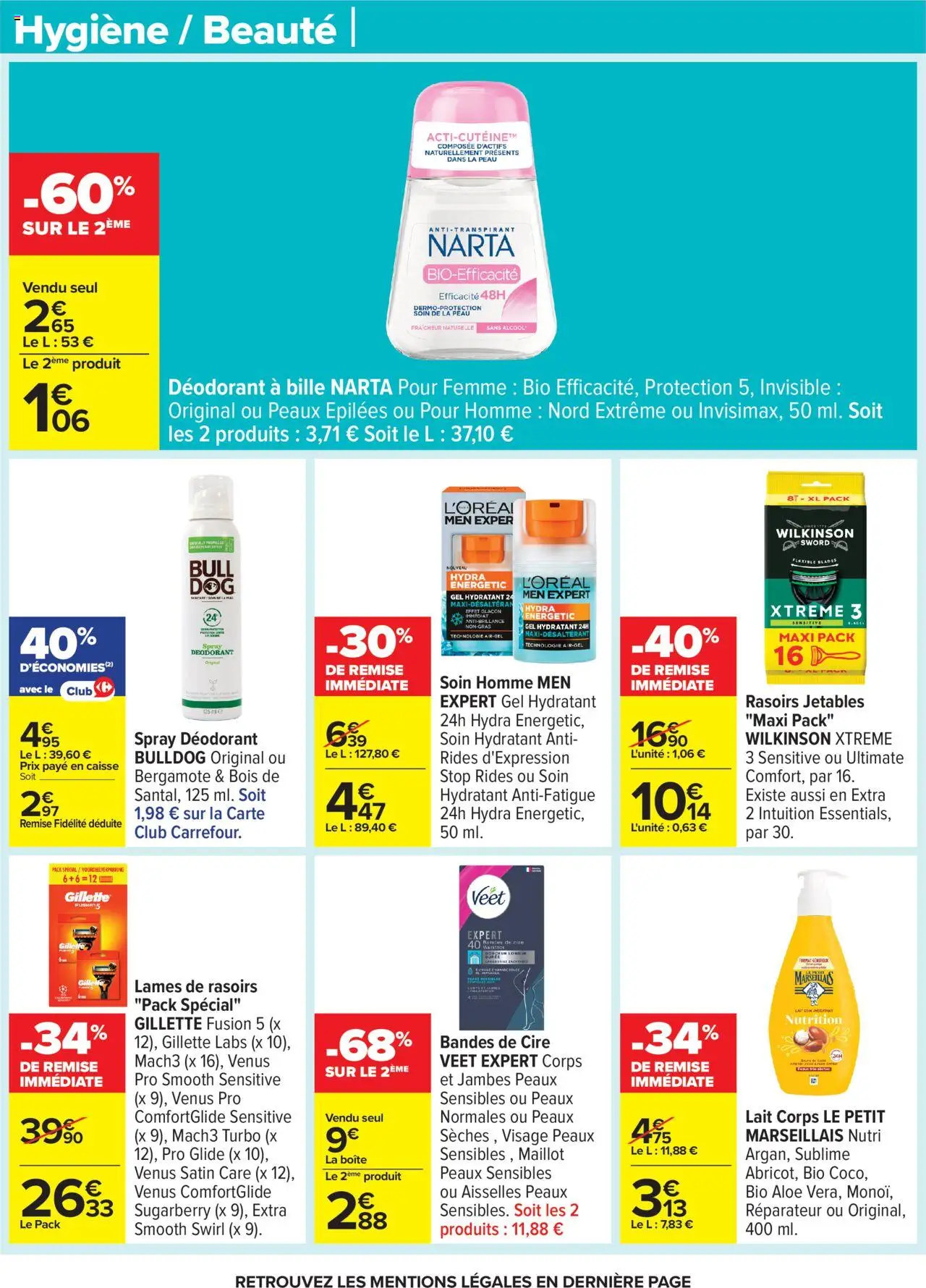  | Page: 47 | Produits: Bergamote, Déodorant, Gillette Labs, Lait