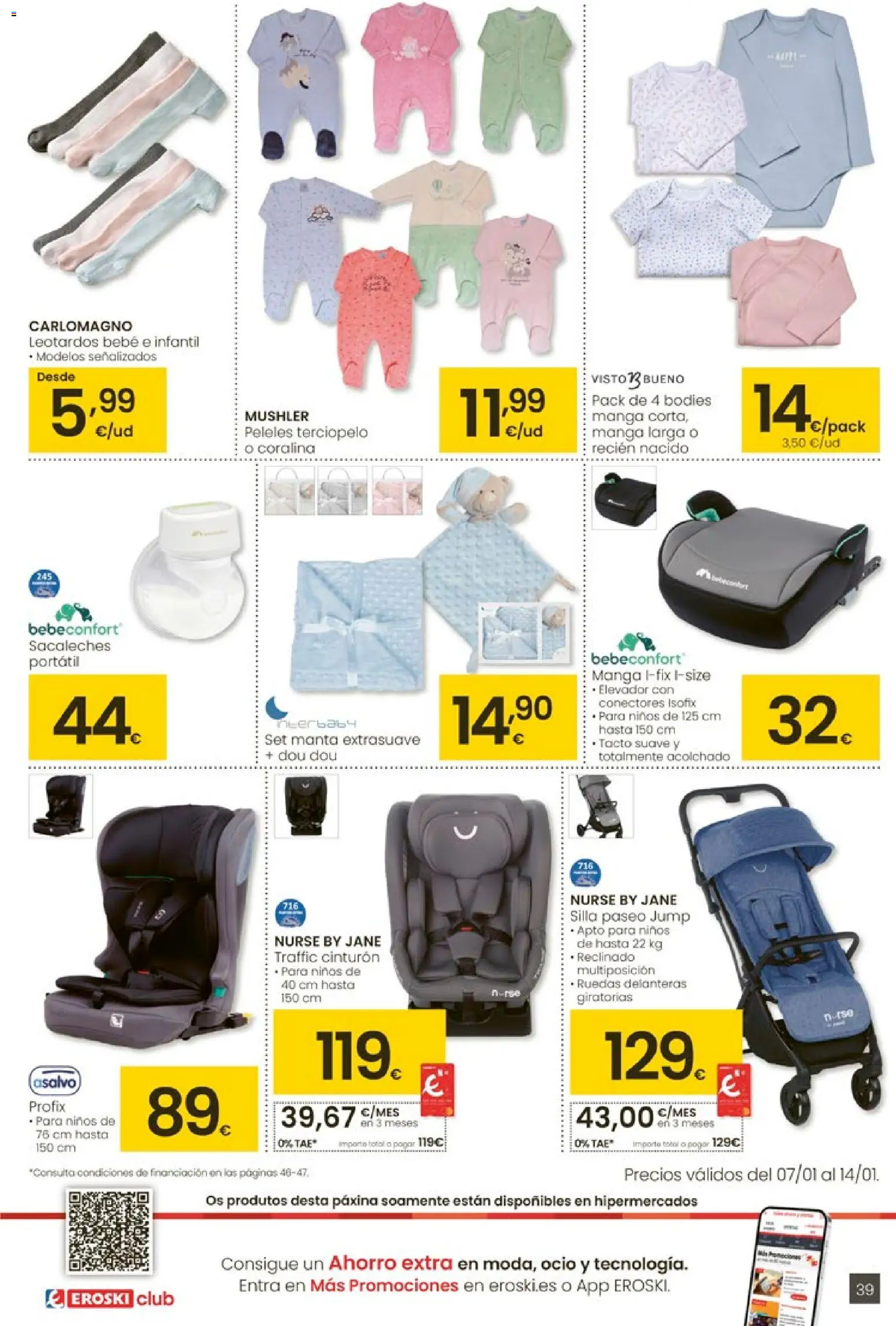 Eroski - Para un xaneiro máis lixeiro │ válido desde el 05.01.2026 | Página: 39 | Productos: Cinturón, Peleles, Manta, Silla