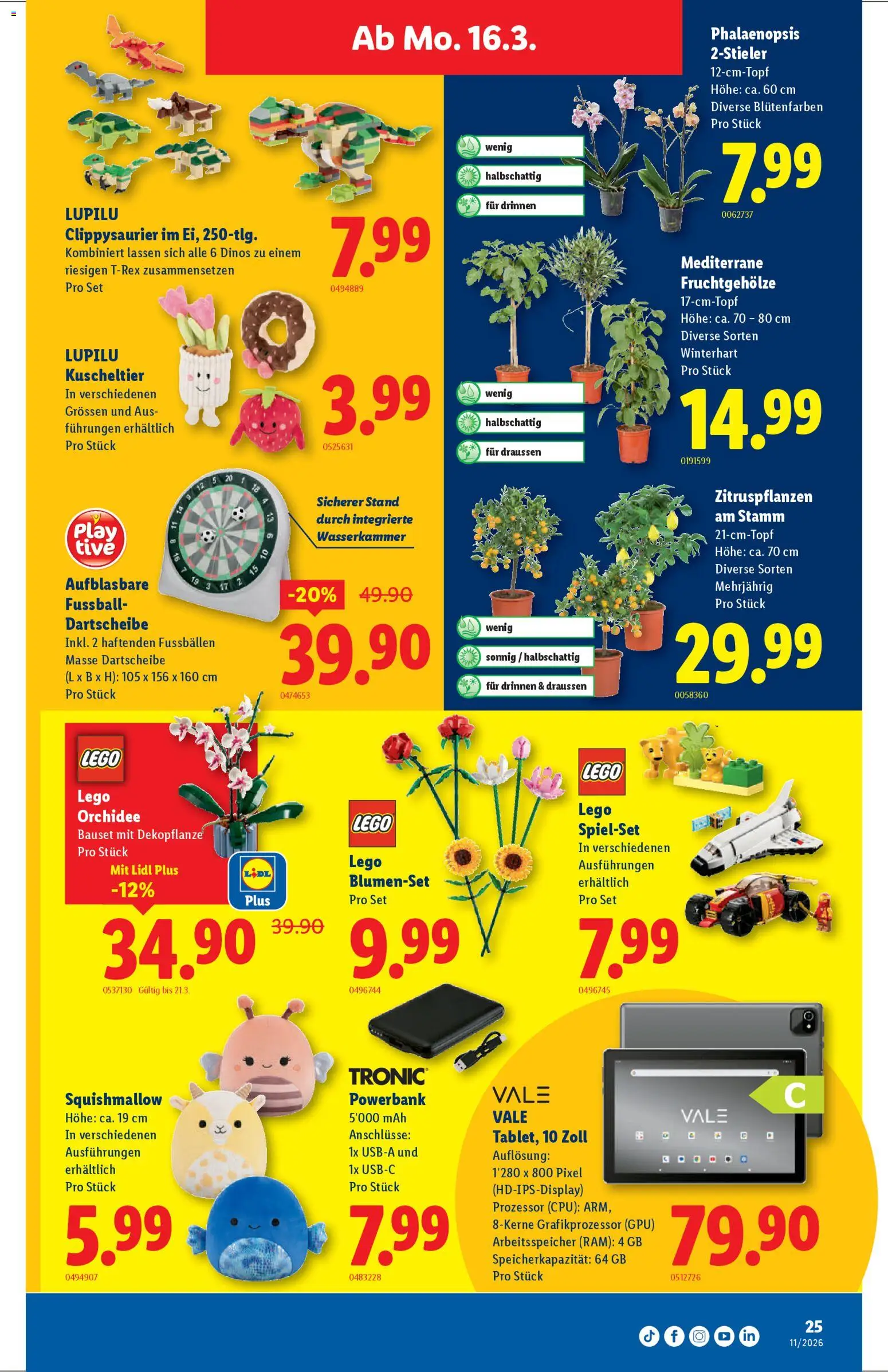 Lidl aktionen – gültig ab 12.03.2026 | Seite: 25 | Produkte: Fußball, Powerbank