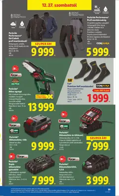 Parkside Performance® Profi munkásnadrág, Strapabíró rugalmas anyagból Vízlepergető felső anyag a BIONIC-FINISH® ECO kikészítés révén Praktikus zsebekkel, fényvisszaverő felületekkel Részben rugalmas derékpánttal Méret: 48-58 - amely érvényes a következő dátumtól: 27.12.2025 | Oldal: 33