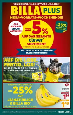 Billa Plus Flugblatt - Salzburg ab 07.04.2026 gültig
