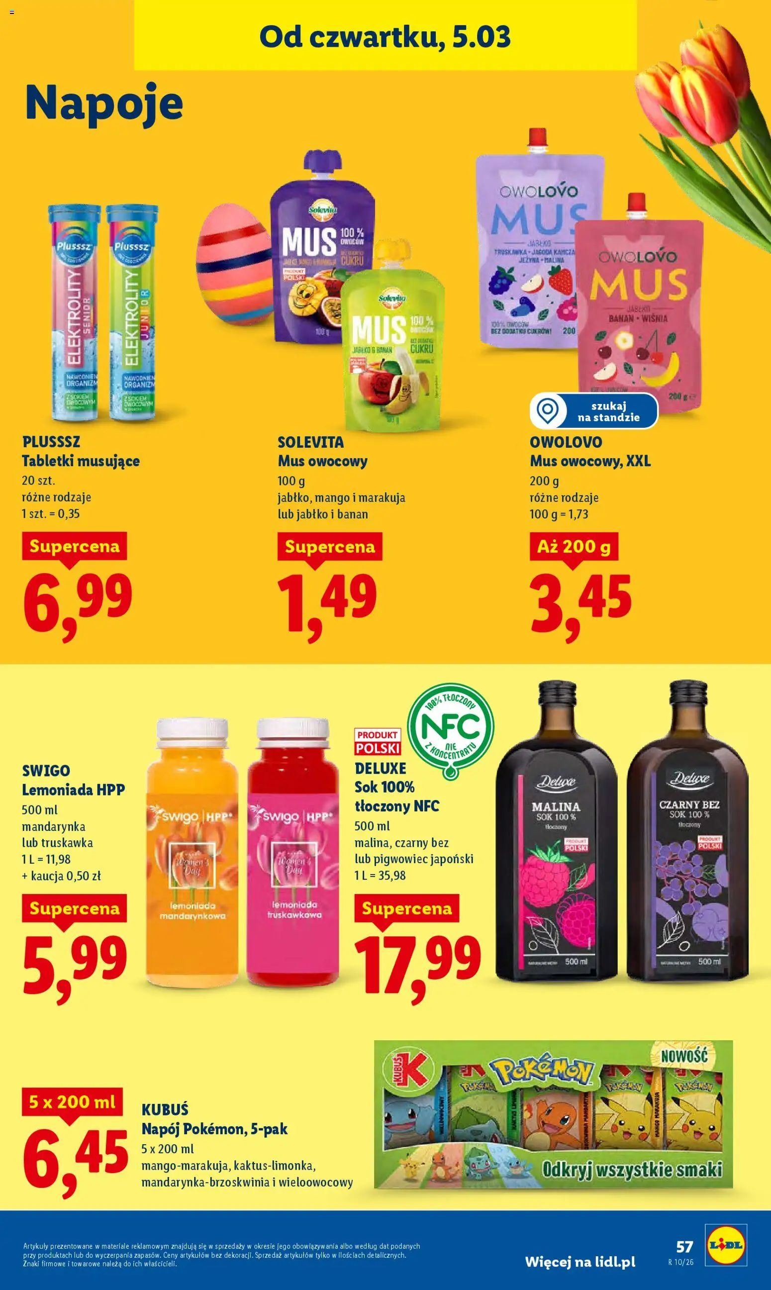 Lidl Polsko leták od 05.03.2026 | Strana: 59 | Produkty: Mango, Banán, Deluxe, Solevita