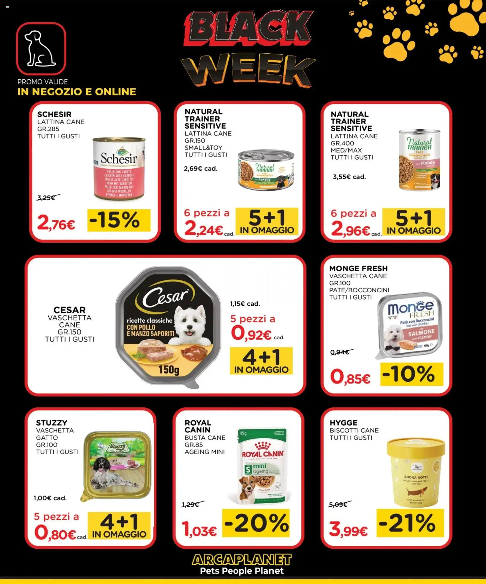 Volantino Arcaplanet del 24.11.2025 | Pagina: 9 | Prodotti: Salmone, Manzo, Biscotti, Agnello