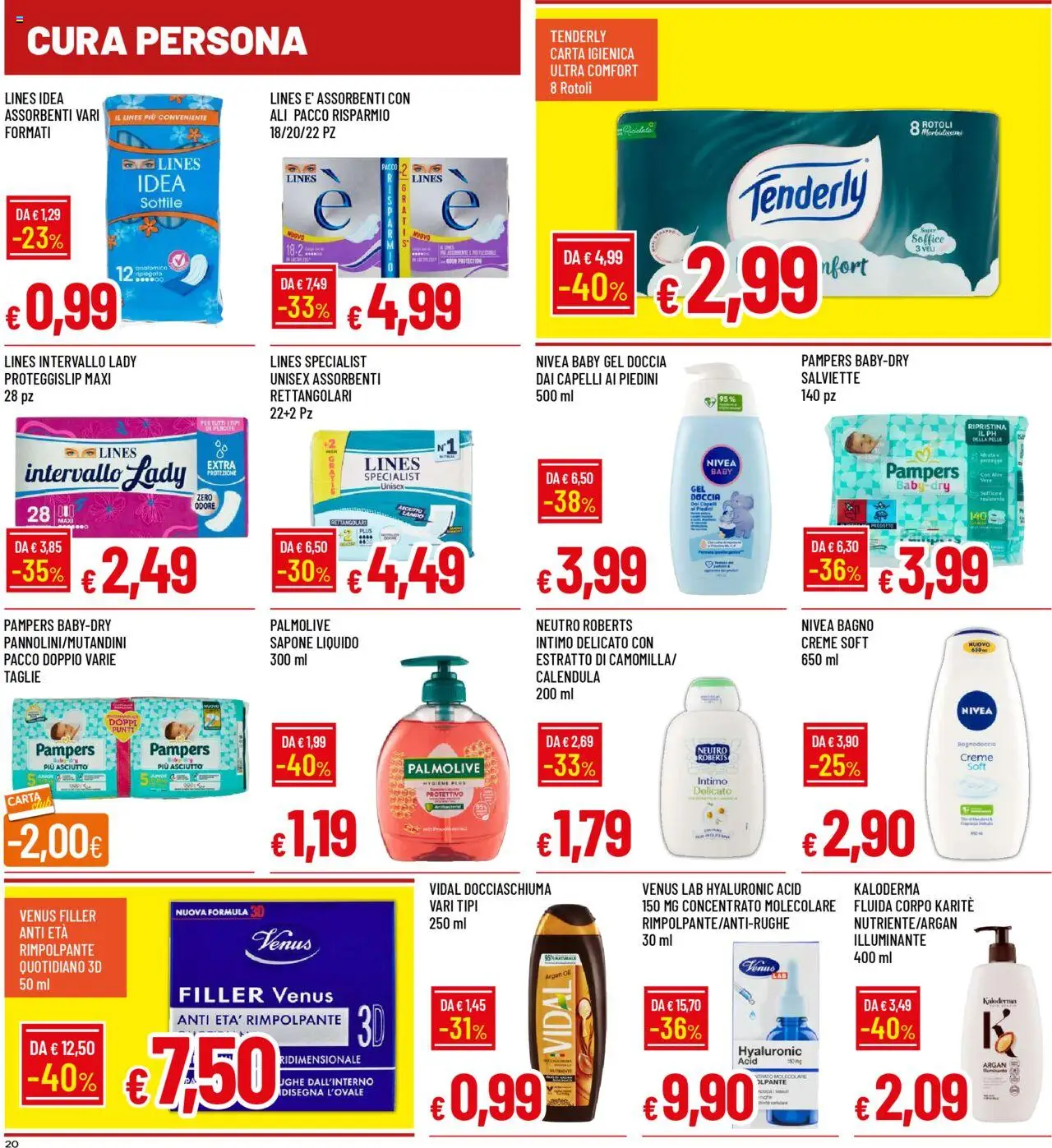 Volantino Famila del 20.10.2025 | Pagina: 20 | Prodotti: Illuminante, Sapone, Intimo, Doccia