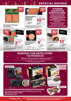 Vista previa El Corte Inglés ofertas válido desde el 04.12.2025 | Página: 21 | Productos: Mousse, Salmón ahumado, Plancha, Φίλτρο καφέ
