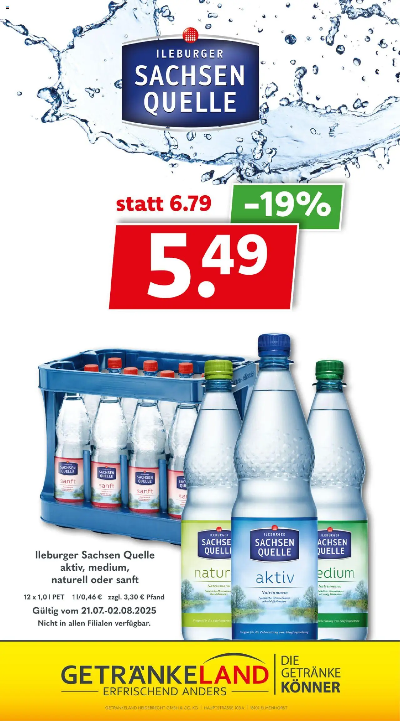 Getränkeland Prospekt 	 - gültig ab dem 21.07.2025 | Seite: 15