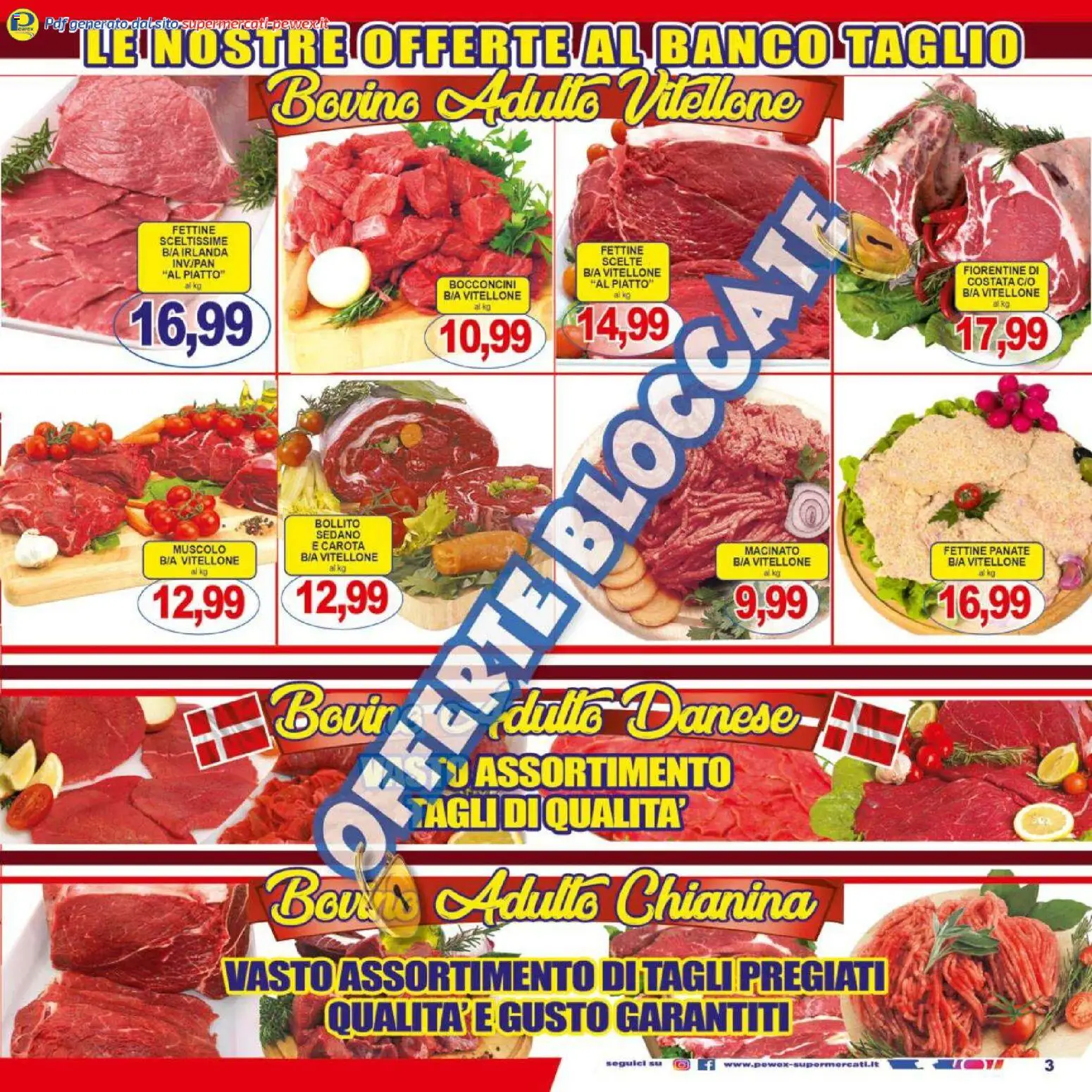 Volantino Pewex del 07.11.2025 | Pagina: 3 | Prodotti: Bovino, Carota, Sedano, Macinato