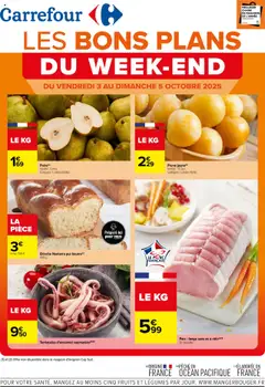 Carrefour - Prévisualisation de Carrefour catalogue les bons plans du week-end valide à partir de 02.10.2025