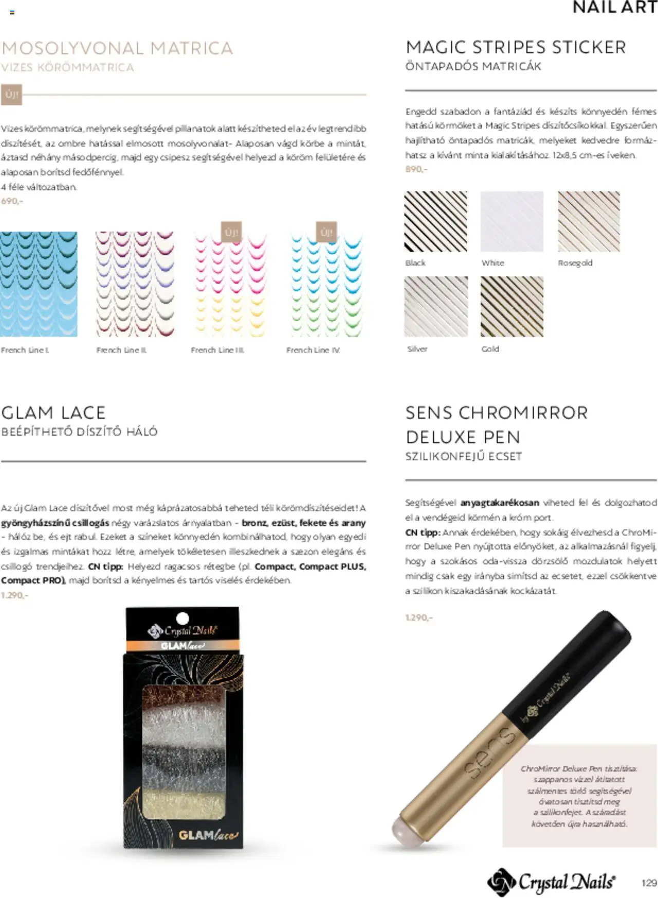 Crystal Nails akciós ujság - amely érvényes a következő dátumtól: 01.03.2025 | Oldal: 129 | Termékek: Ecset