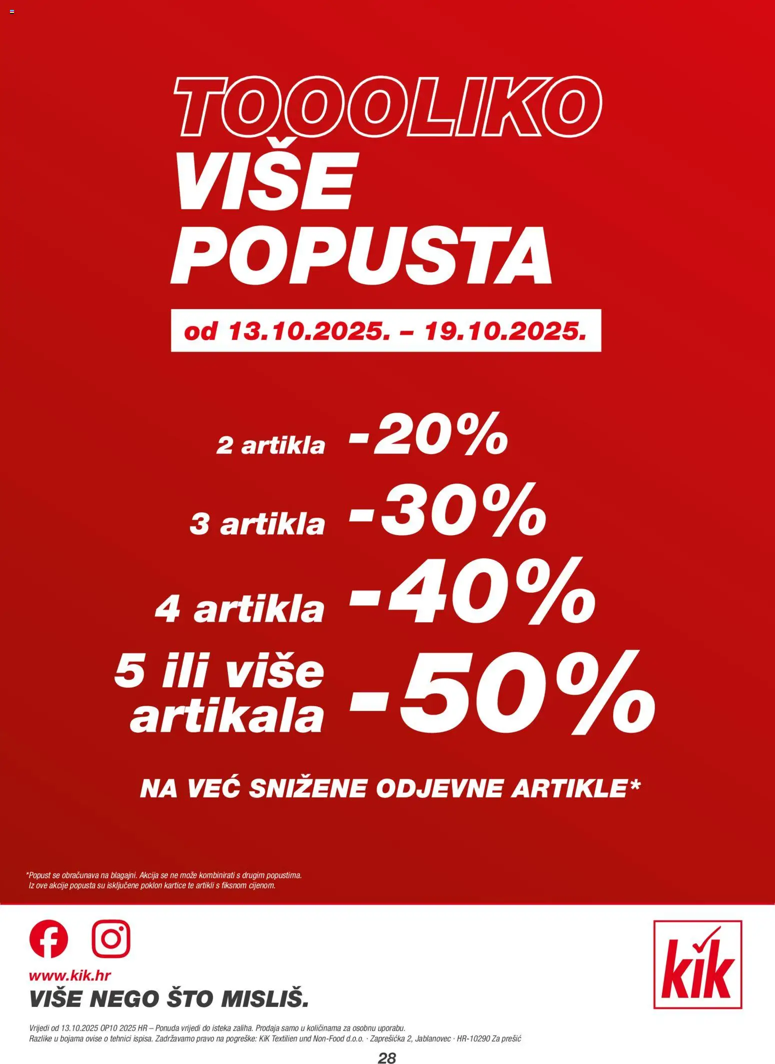 Kik katalog | vrijedi od 13.10.2025 | Stranica: 28