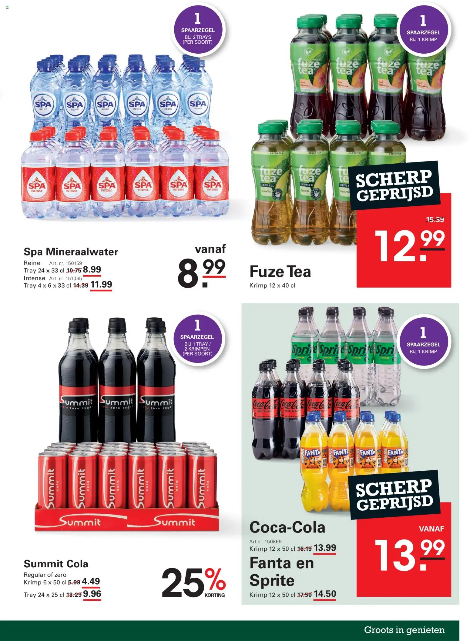{H1} | Pagina: 7 | Producten: Fanta, Sprite, Mineraalwater