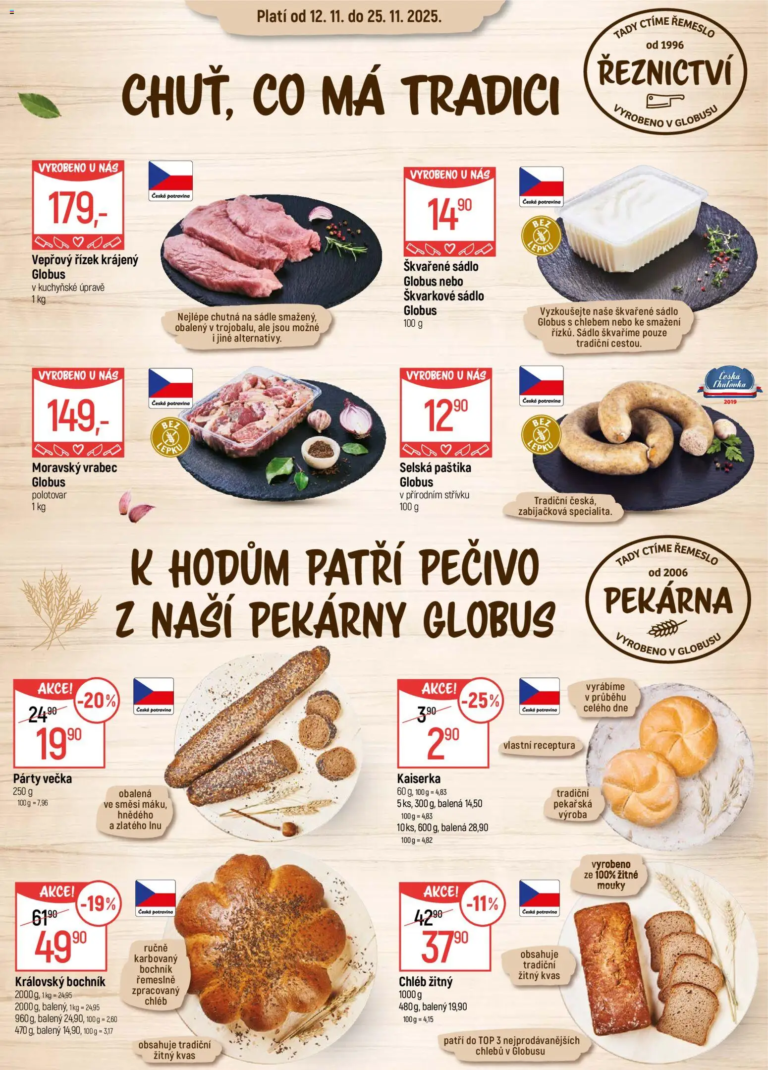 Globus leták - Liberec od 12.11.2025 | Strana: 15 | Produkty: Globus, Pečivo, Pekárna, Paštika