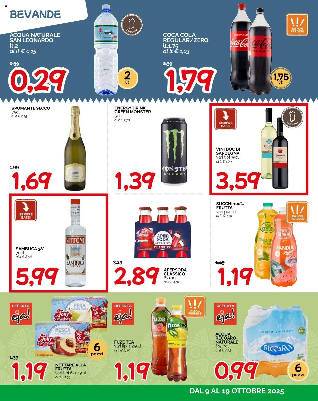 Volantino HarDis del 09.10.2025 | Pagina: 13 | Prodotti: Succo, Frutta, Acqua naturale, Aperitivo