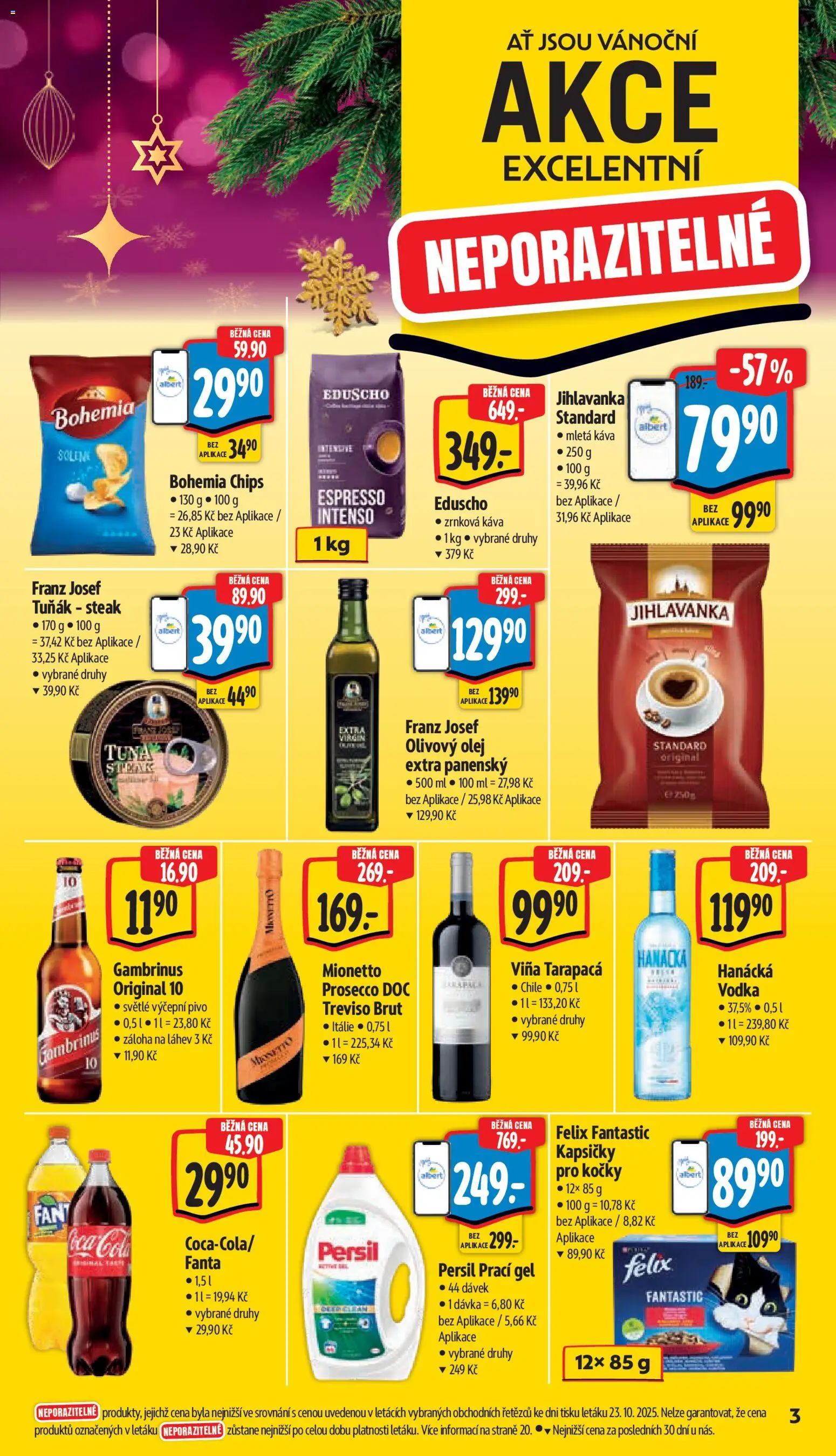 Albert leták - Supermarket od 29.10.2025 | Strana: 7 | Produkty: Tuňák, Bohemia chips, Gambrinus, Cola
