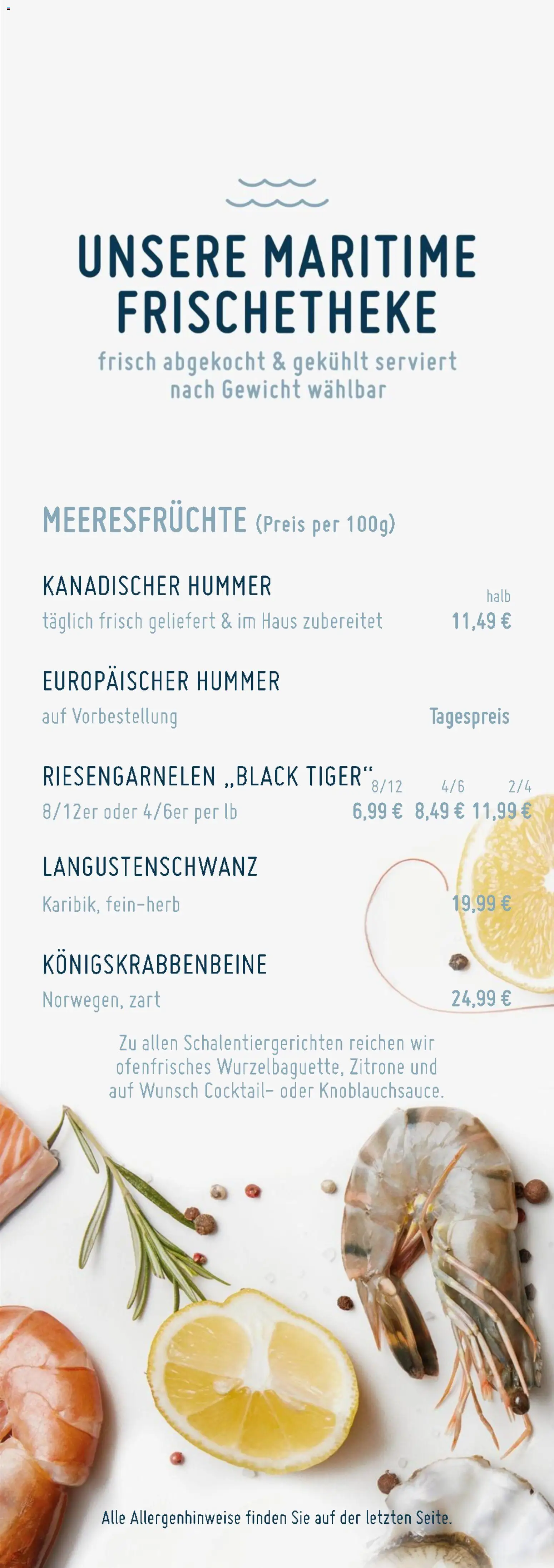 Edeka Struve Hummerstand – gültig ab 21.01.2026 | Seite: 6 | Produkte: Gewicht, Meeresfrüchte, Zitrone