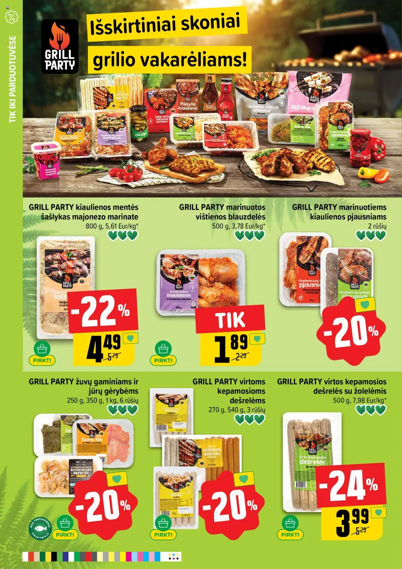 IKI leidinys│galioja nuo 16.06.2025 | Puslapis: 22 | Prekių: Vištienos, Kiaulienos, Dešrelės, Kiauliena