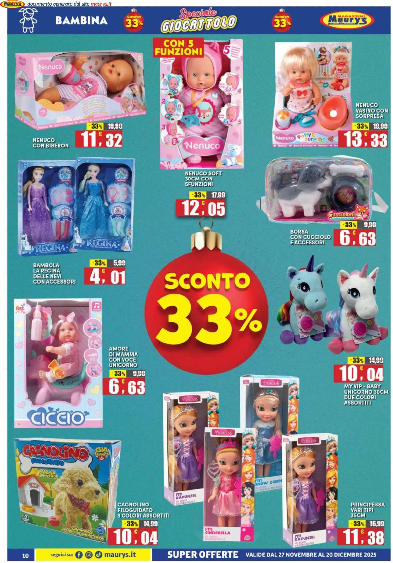 Volantino Maury's del 27.11.2025 | Pagina: 10