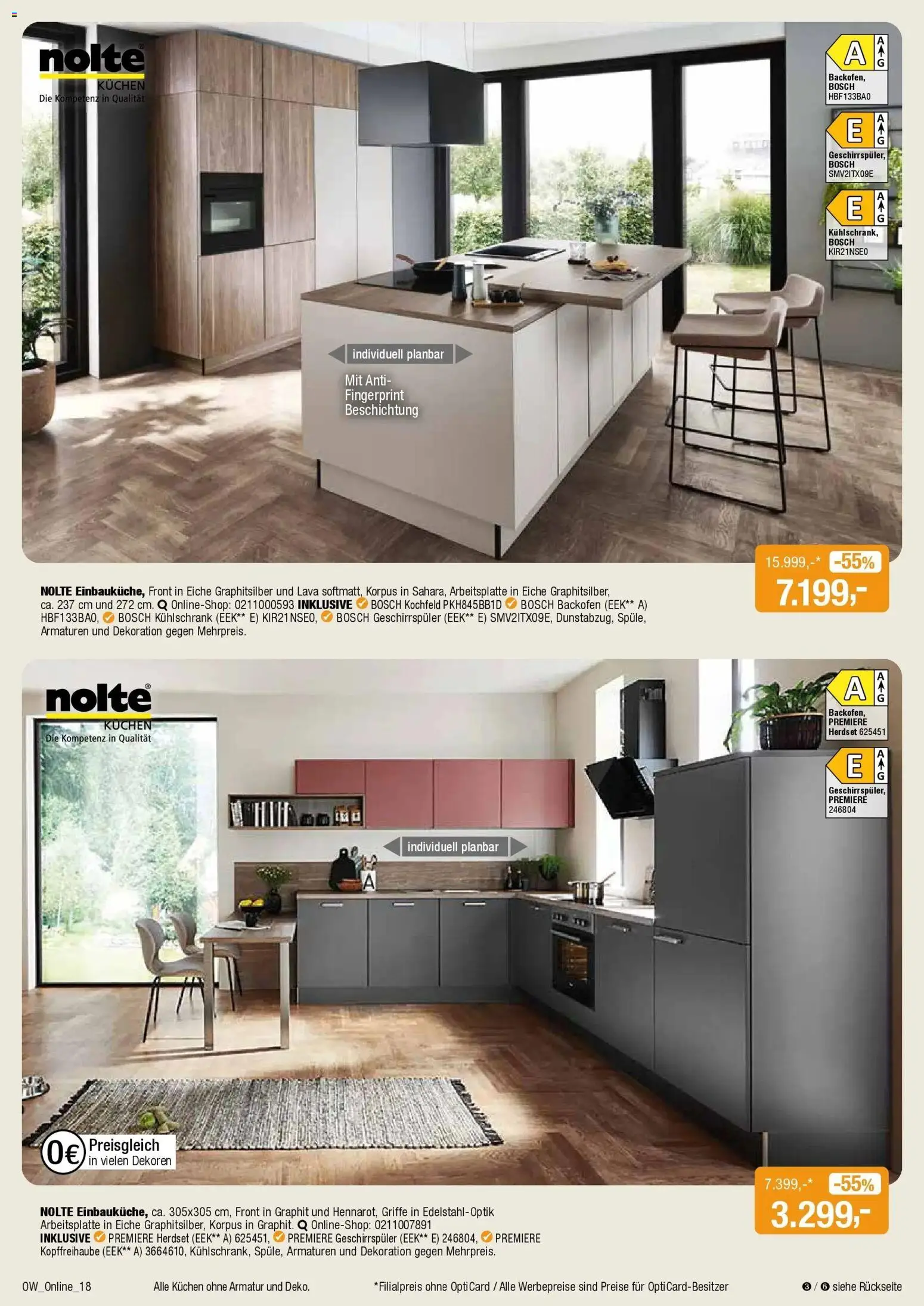 Angebote - Dein trendiges Möbelhaus – gültig ab 21.03.2026 | Seite: 18 | Produkte: Bosch, Geschirrspüler, Kochfeld, Kuchen