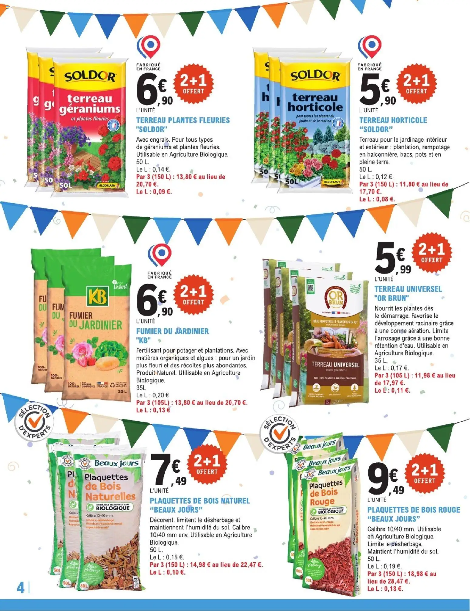 {H1} | Page: 4 | Produits: Terreau Universel, Plantes, Terreau, Algues