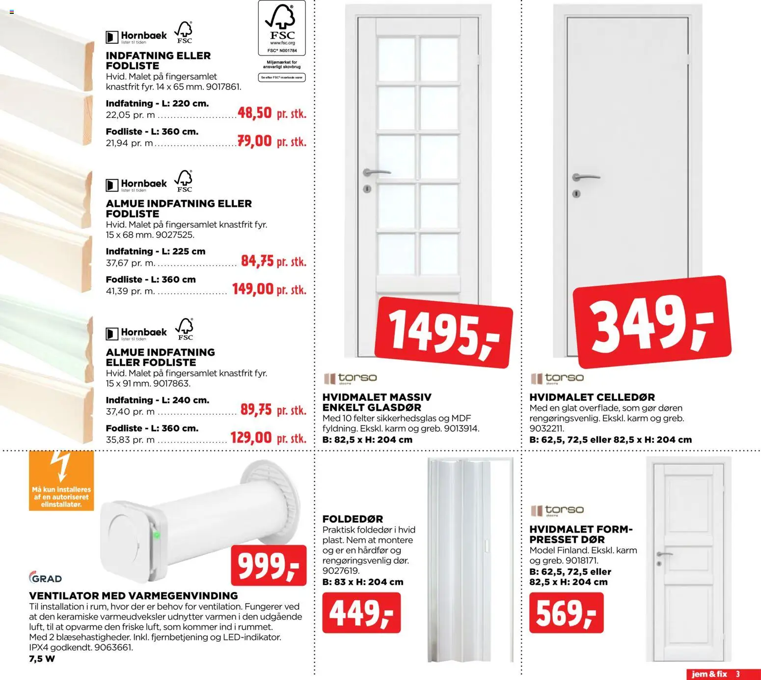Jem & fix tilbudsavis – gyldig fra 18.01.2026 | Side: 3 | Produkter: Ventilator, Søm