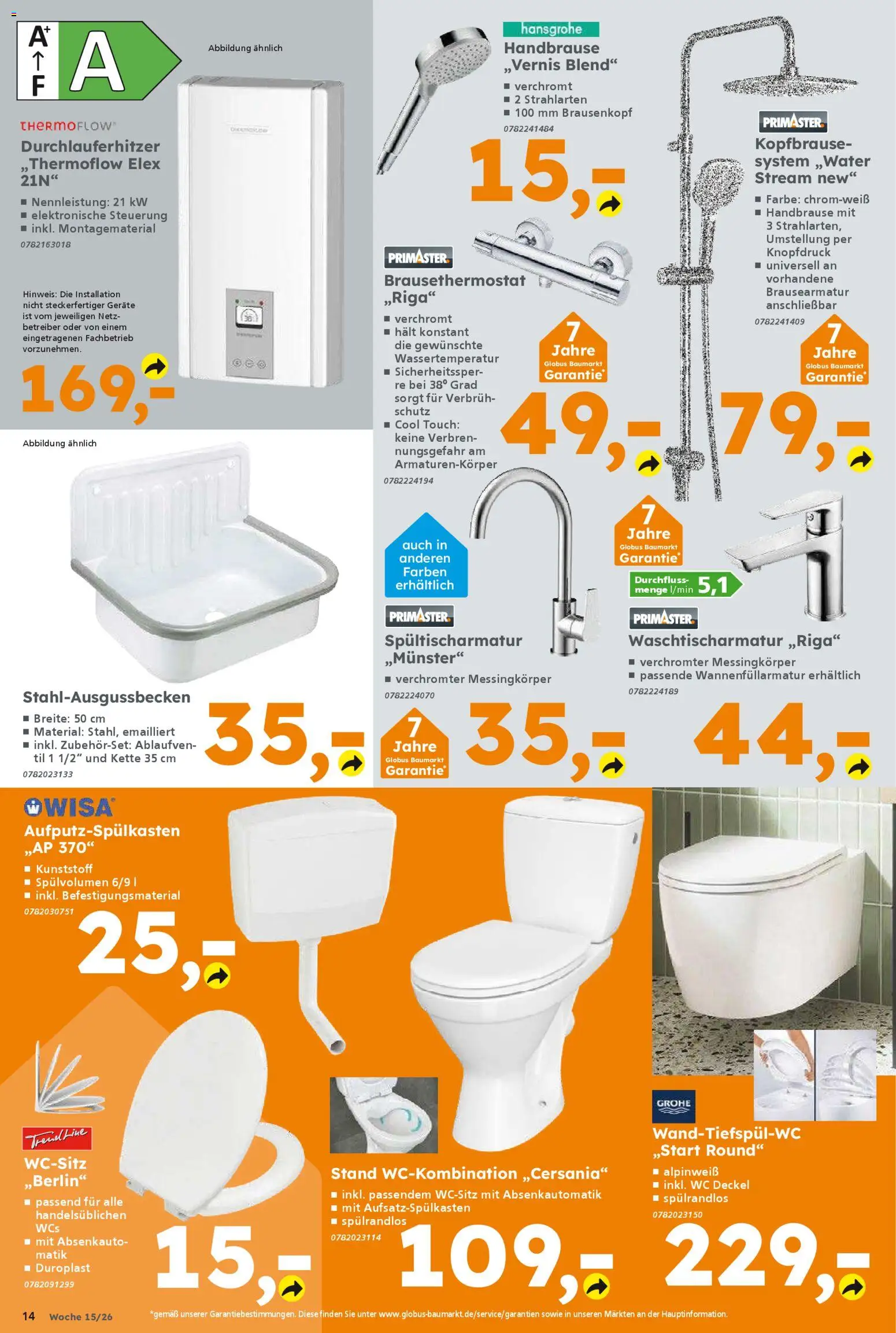 Globus Baumarkt Prospekt Zweibrücken	 – gültig ab 06.04.2026 | Seite: 14