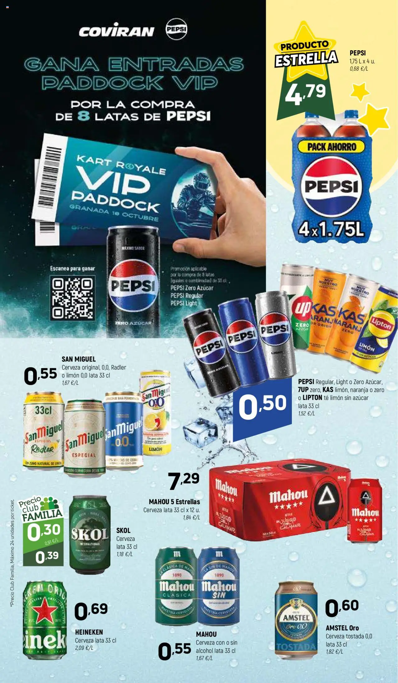 Coviran ofertas │ válido desde el 09.09.2025 | Página: 12 | Productos: Cerveza, Ροζ πιπέρι, Té, Σπανάκι