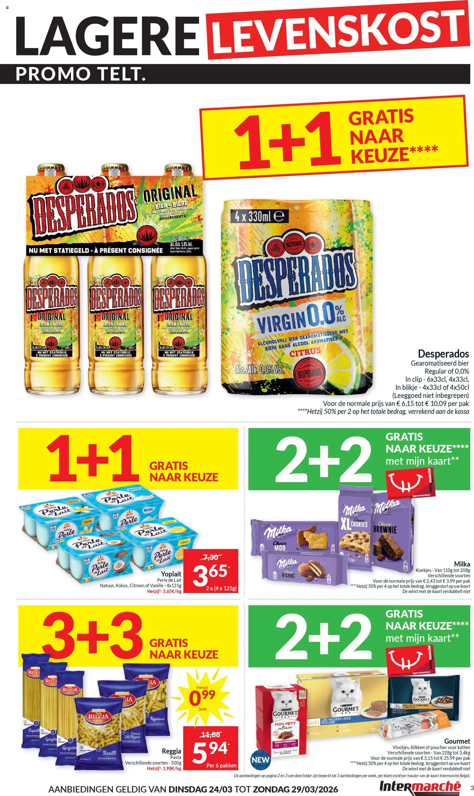 {H1} | Pagina: 3 | Producten: Bier, Koekjes, La, Kaart