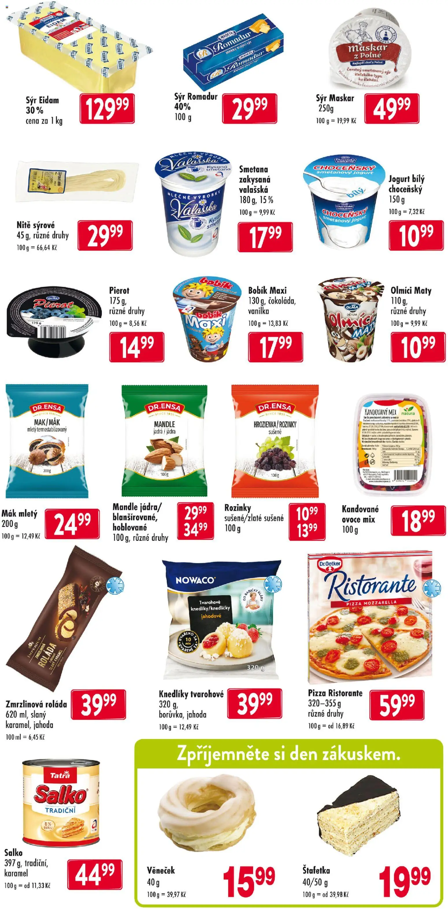 Astur & Qanto leták od 26.03.2026 | Strana: 2 | Produkty: Slaný karamel, Smetanový jogurt, Eidam, Smetanový sýr