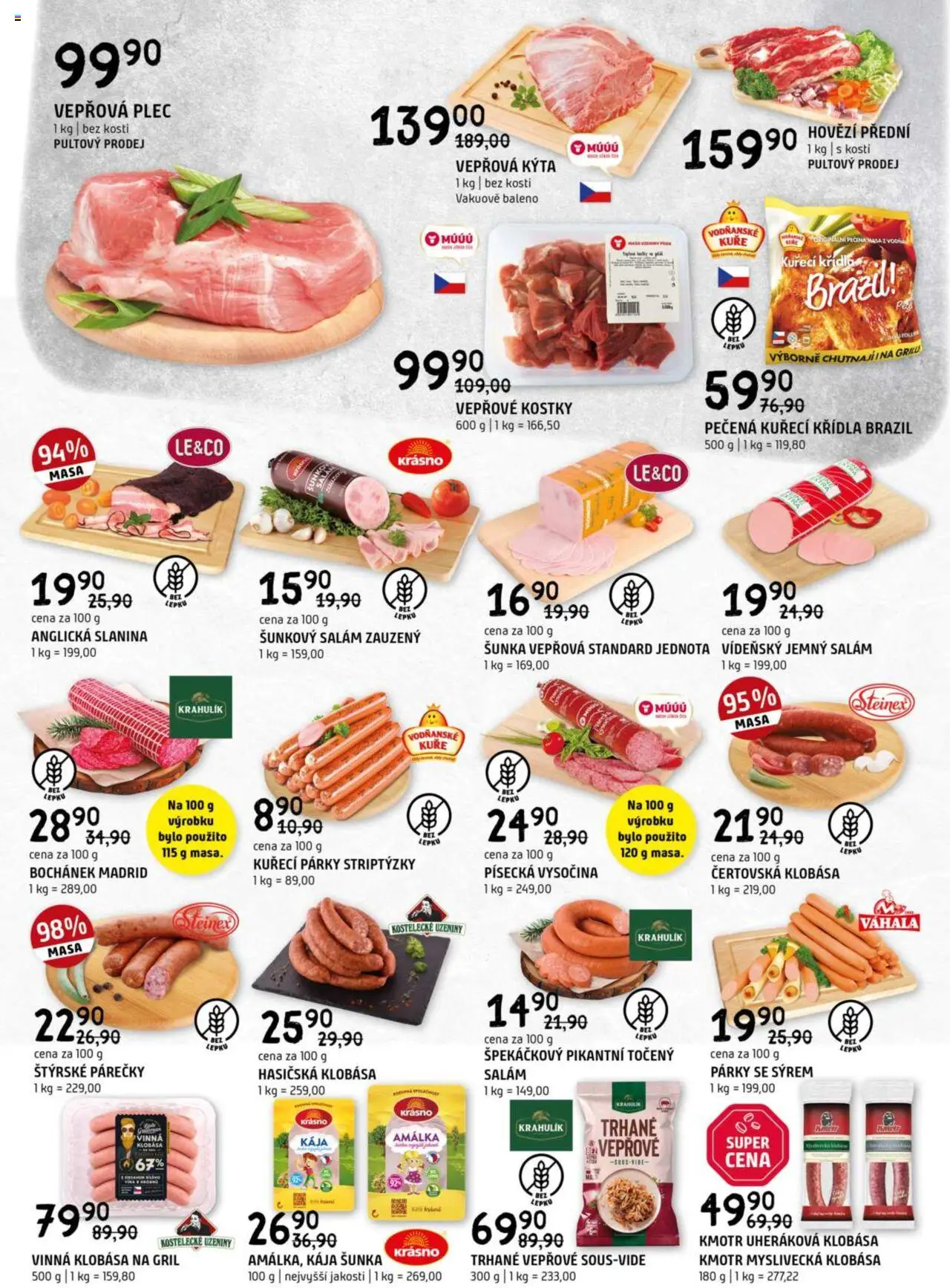 Terno leták od 28.05.2025 | Strana: 2 | Produkty: Vinná klobása, Klobása, Vepřová plec, Slanina