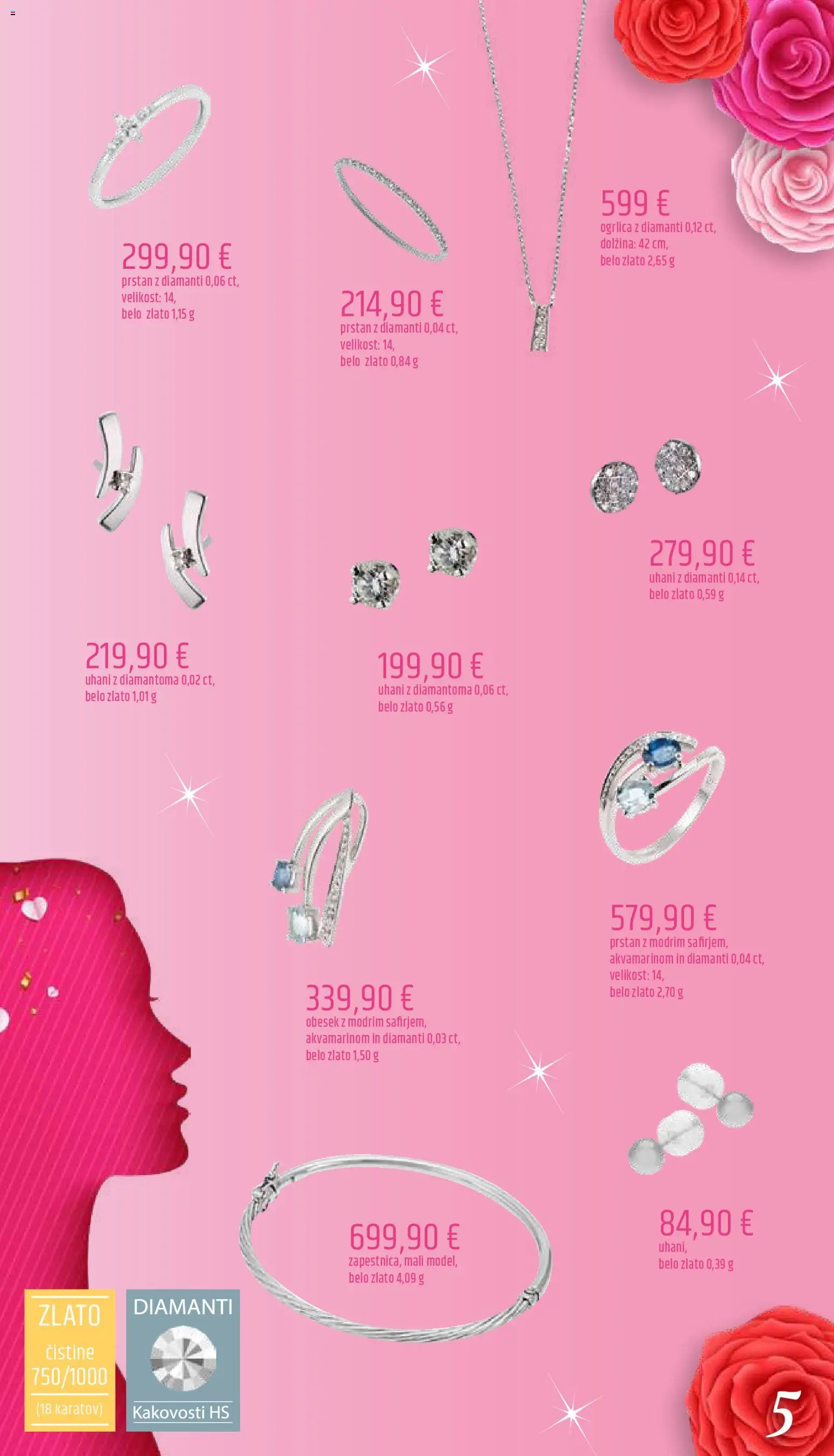 Novi E.leclerc katalog ponudbe – veljaven od 06.03.2026 | Stran: 5 | Izdelki: Prstan, Uhani