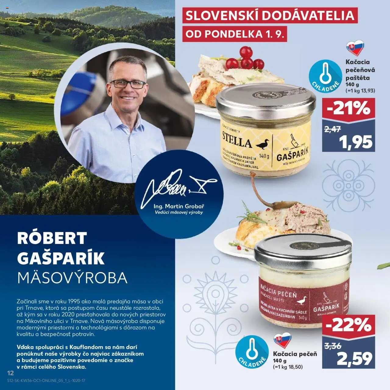 Kaufland SK akciós ujság - amely érvényes a következő dátumtól: 01.09.2025 | Oldal: 12