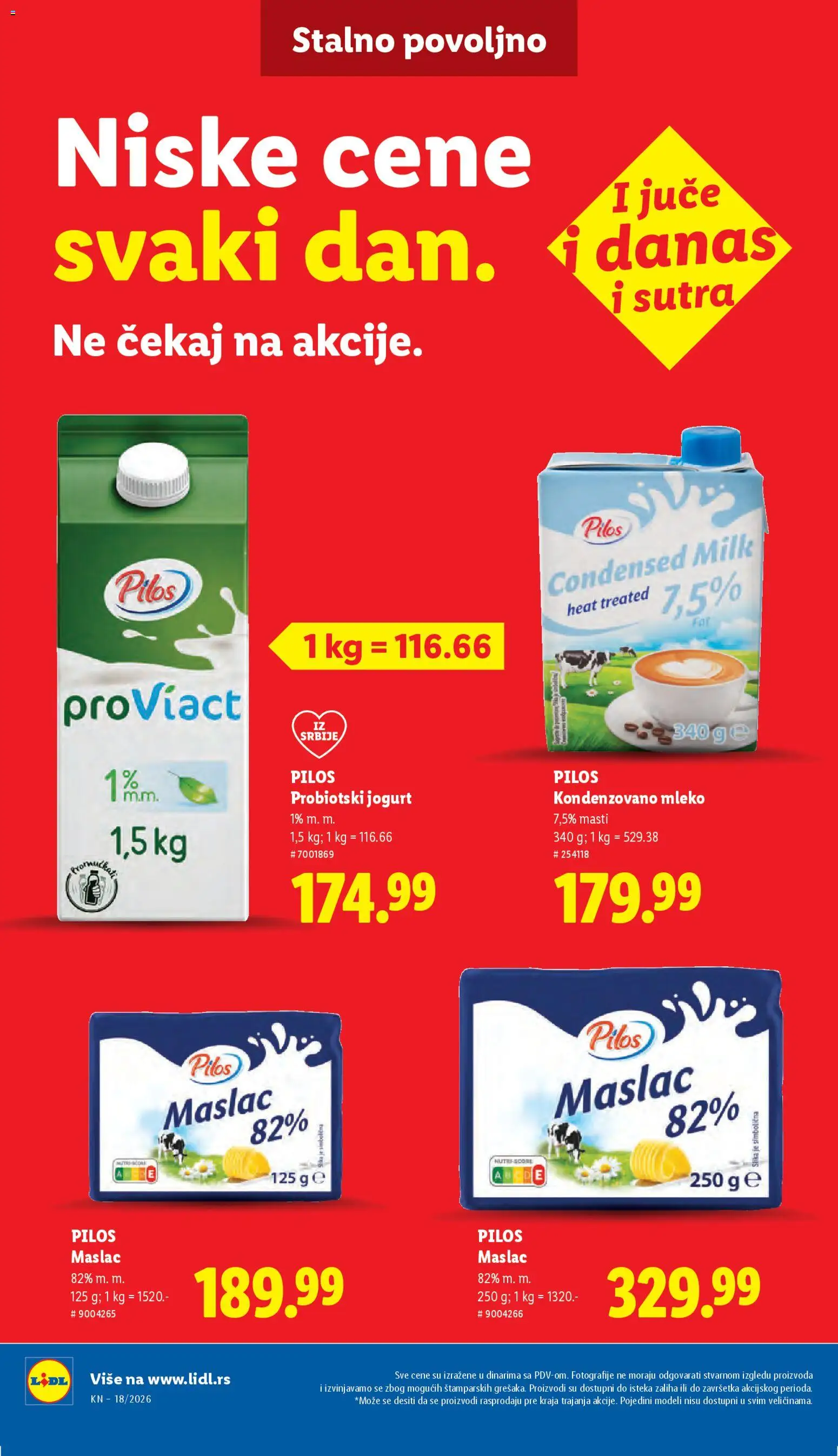 Lidl katalog - važi od 30.04.2026 | Strana: 50 | Proizvode: Maslac, Kondenzovano mleko, Mleko, Jogurt