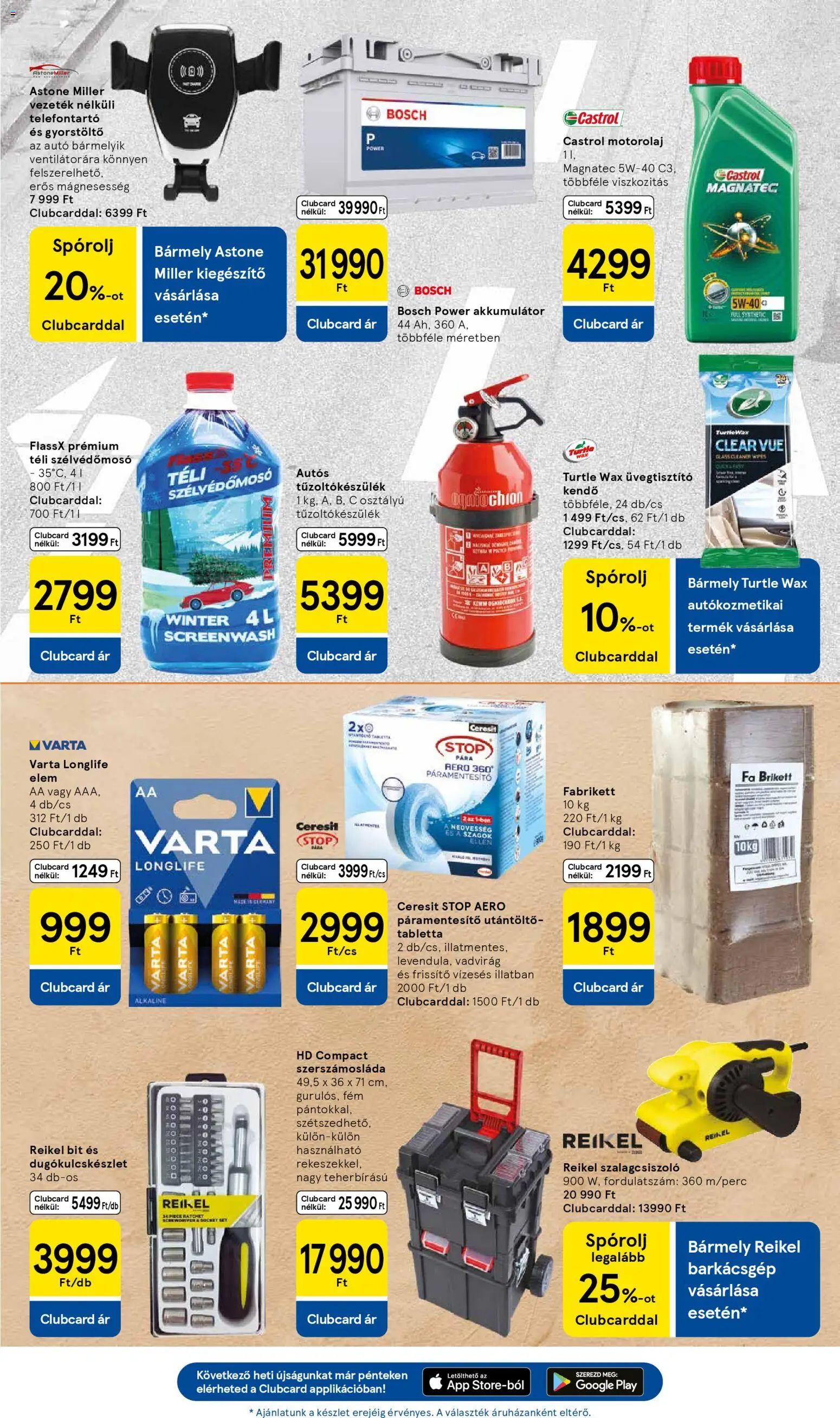 Tesco akciós ujság - amely érvényes a következő dátumtól: 18.12.2025 | Oldal: 33 | Termékek: Páramentesítő, Gyorstöltő, Akkumulátor, Motorolaj