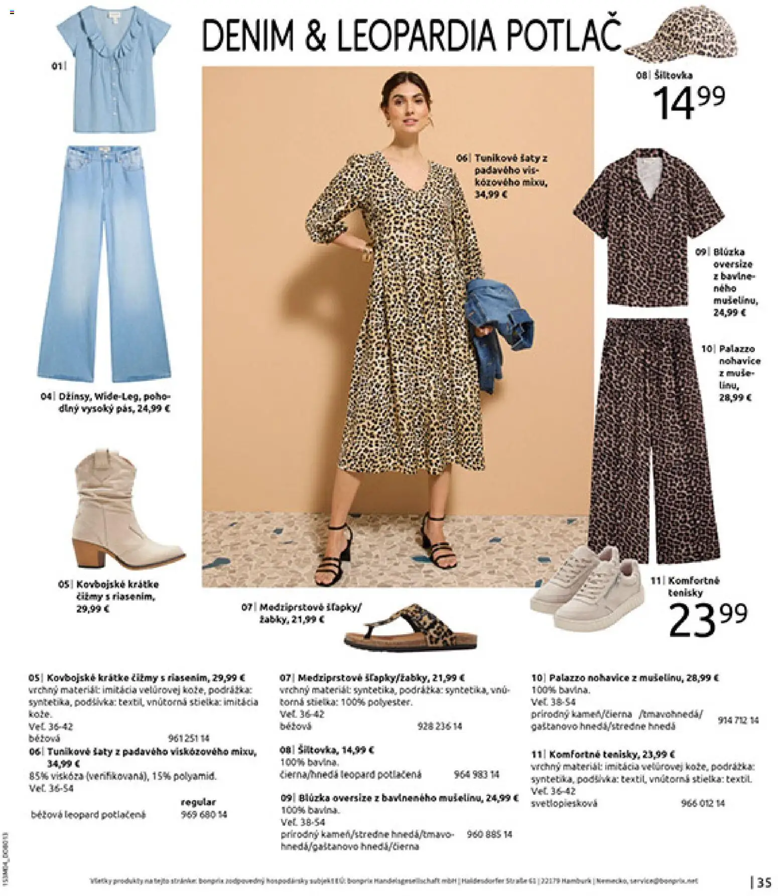 Nové Bonprix akcie – leták je platný od 31.03.2026 | Strana: 37 | Produkty: Šaty, Blúzka, Nohavice, Čižmy