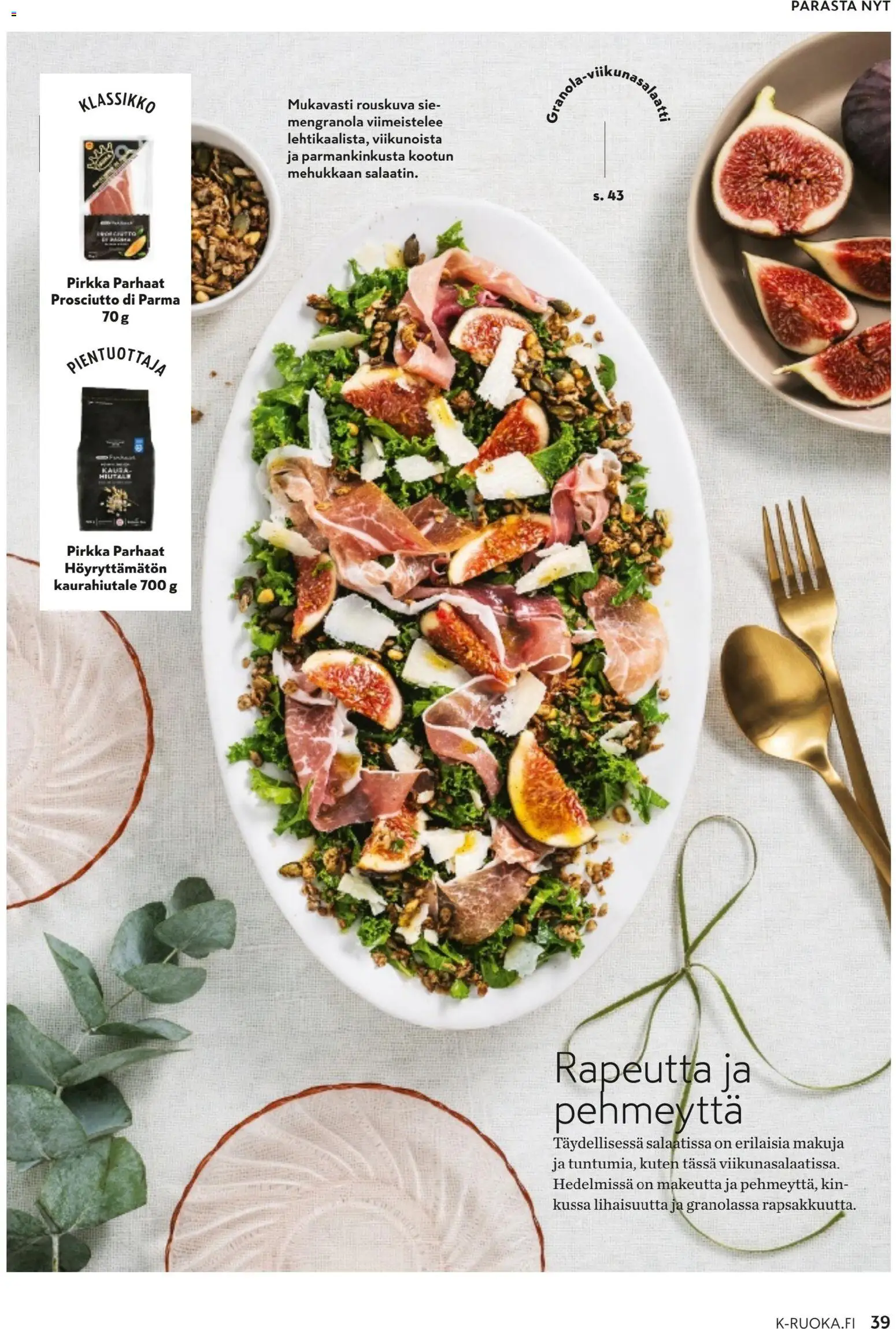 K-Citymarket - K-Ruoka – voimassa 03.12.2025 alkaen | Sivu: 39 | Tuotteet: Granola, Salaatti