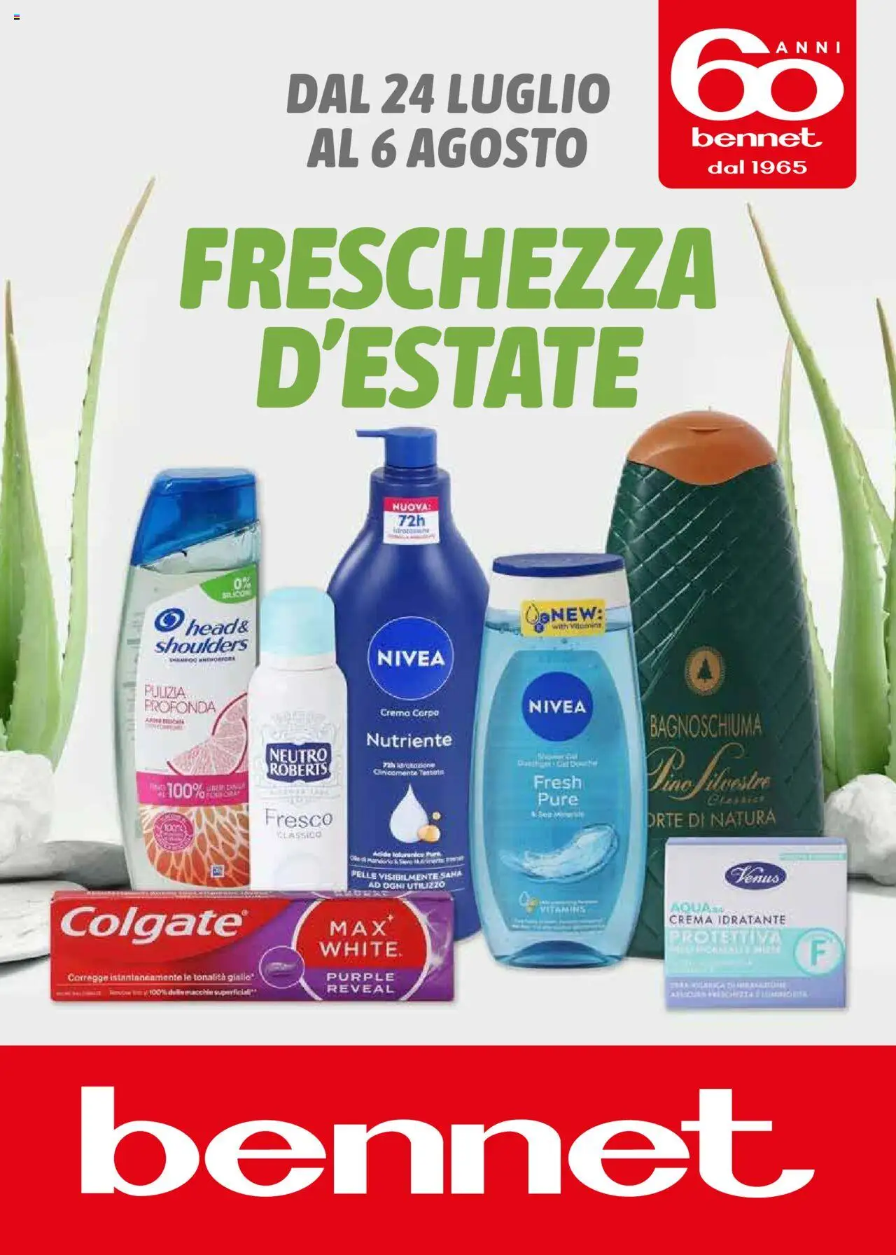 Volantino bennet del 24.07.2025 | Pagina: 1 | Prodotti: Crema, Bagnoschiuma