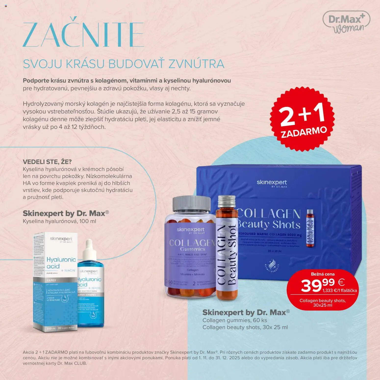 Nové Dr. Max akcie – leták je platný od 07.11.2025 | Strana: 11 | Produkty: Kolagén