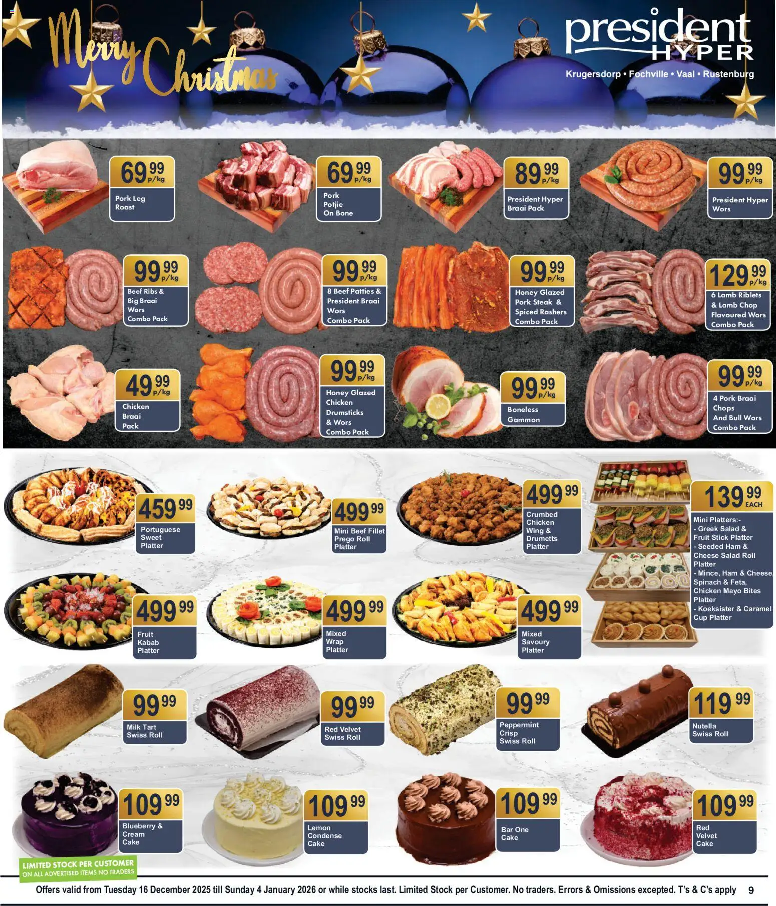 New President Hyper catalogue – valid from 16.12.2025 | Page: 9 | Products: Milk, Beef, Salad, Lemon