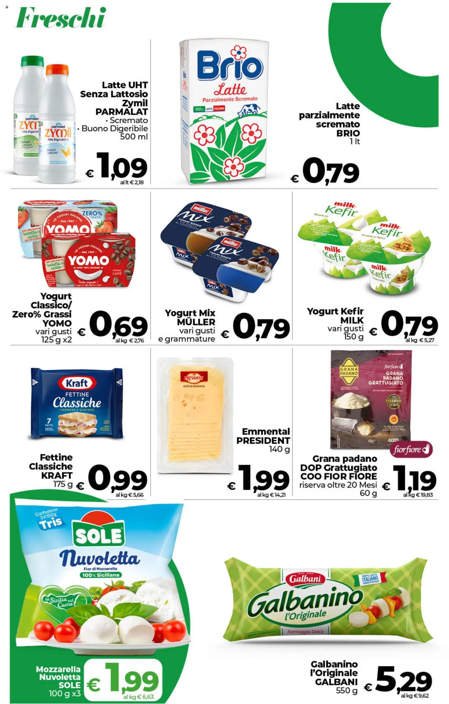 Volantino COOP del 06.03.2026 | Pagina: 6 | Prodotti: Mozzarella, Formaggio, Noci, Emmental