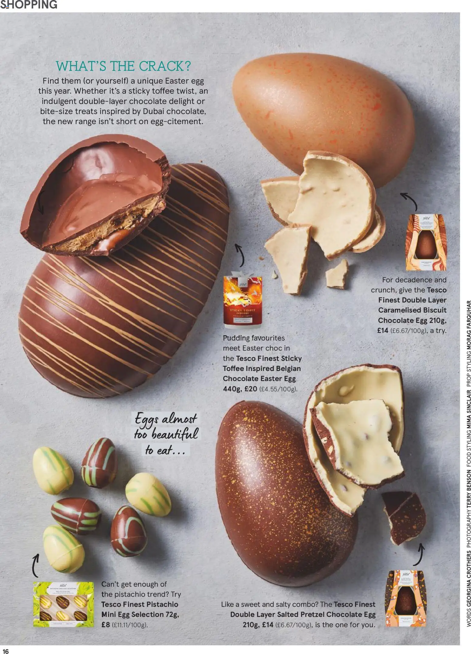 {H1} | Page: 16 | Products: Eggs, Chocolate, Pudding