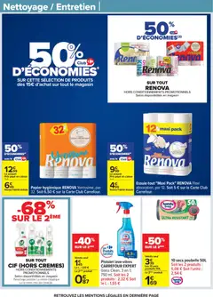 Carrefour - Prévisualisation de Carrefour Nos promos et doublez vos euros cagnottés valide à partir de 29.12.2025 | Page: 64 | Produits: Poubelle, Poubelle 50l, Sacs poubelle