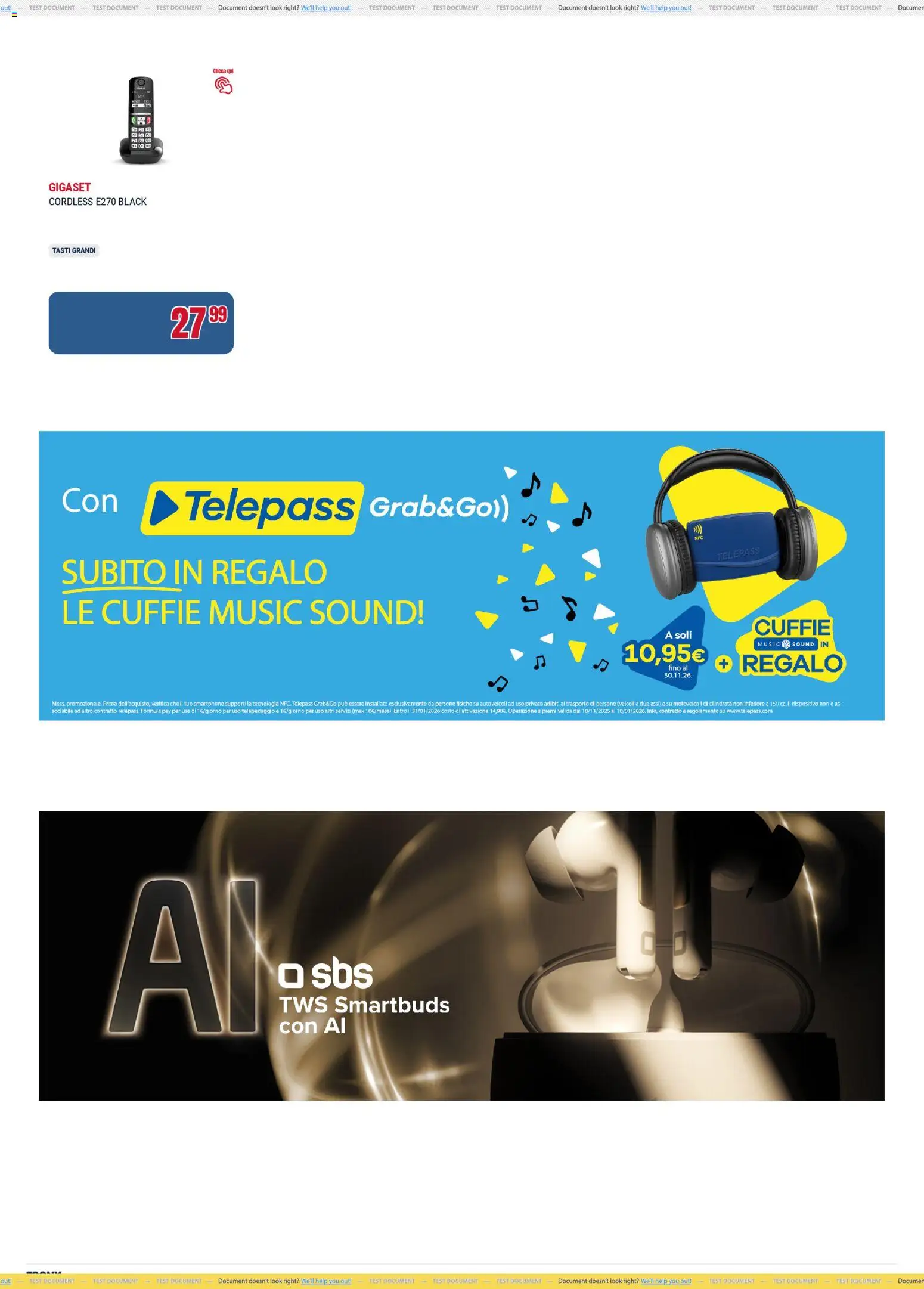 Volantino Trony del 24.11.2025 | Pagina: 12 | Prodotti: Smartphone, Cuffie