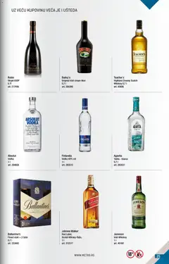 Metro katalog BMPL - pregled Metro kataloga - važi od 01.05.2026 | Strana: 25 | Proizvode: Liker, Jameson, Baileys, Vodka