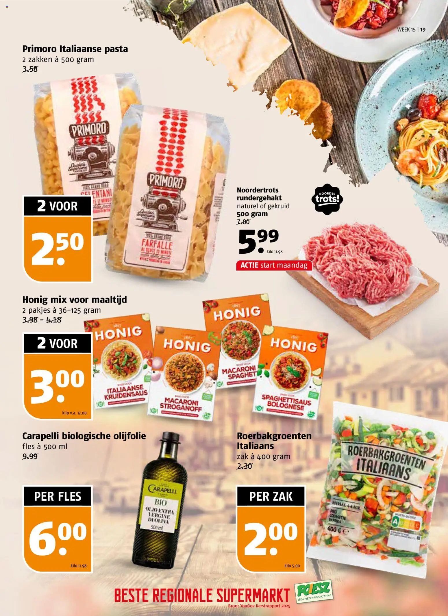 {H1} | Pagina: 19 | Producten: Olijfolie, Macaroni, Zak, Kész piskótalap