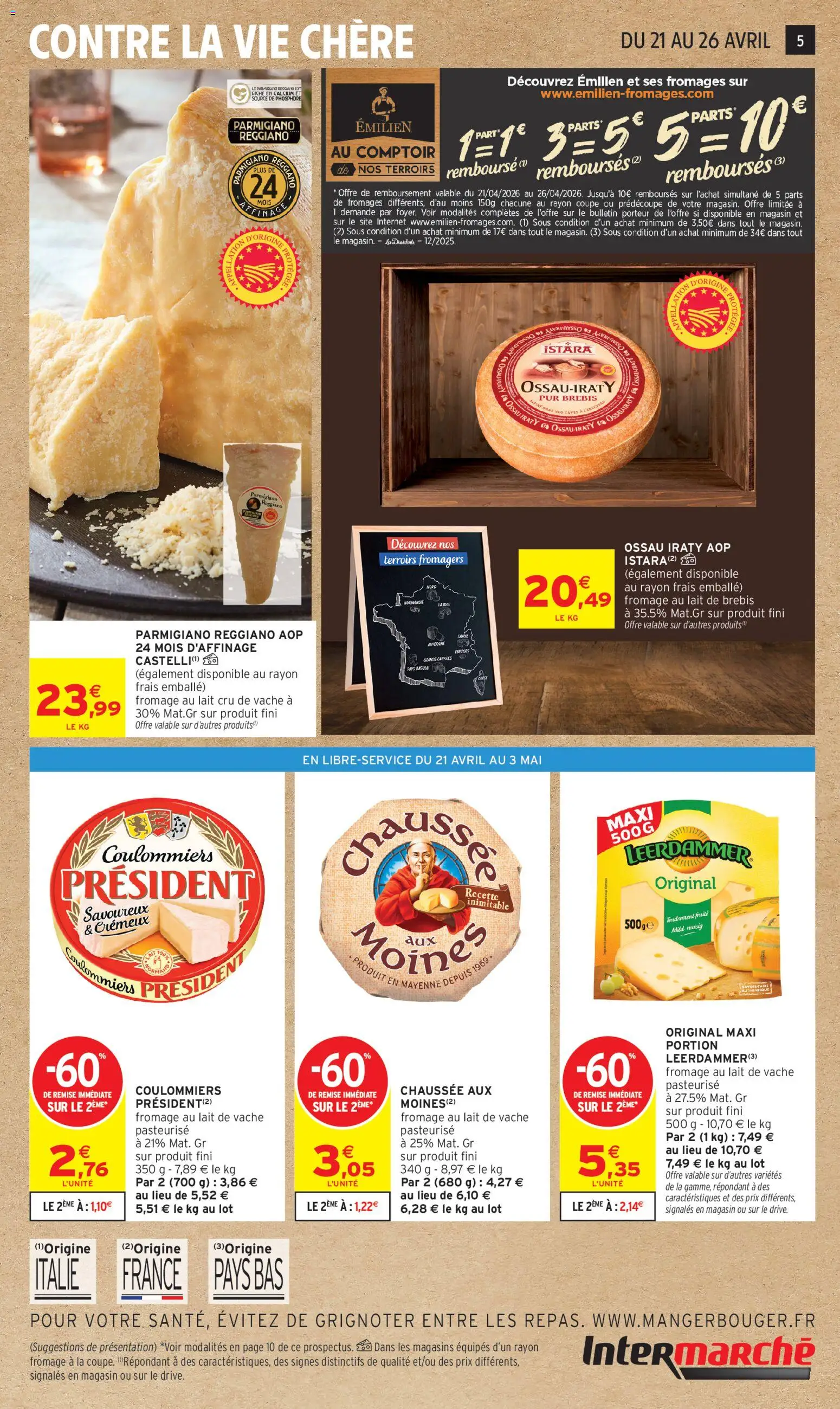 {H1} | Page: 5 | Produits: Chaussée aux Moines, Lait, Fromage