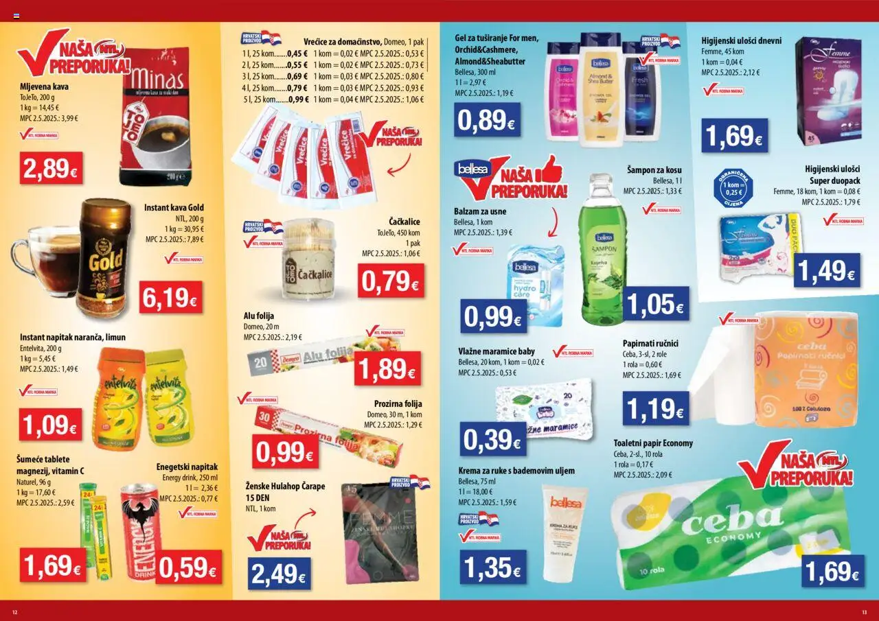 NTL katalog | vrijedi od 17.09.2025 | Stranica: 7 | Proizvodi: Balzam za usne, Krema za ruke, Krema, Šumeće tablete